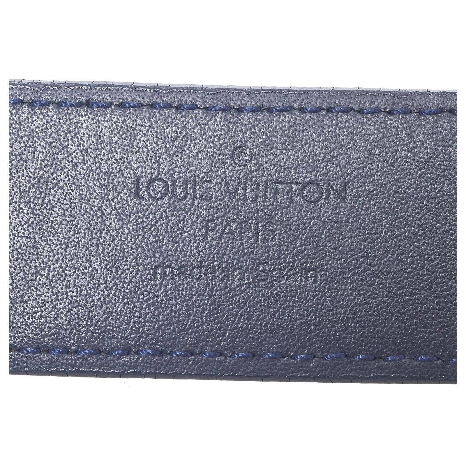 LOUIS VUITTON  MonogramEmpreinte Ceinture-Gracieux belt blue LV Dimension 40mm Reversible Belt - Accessories | LOUIS VUITTON main image 2