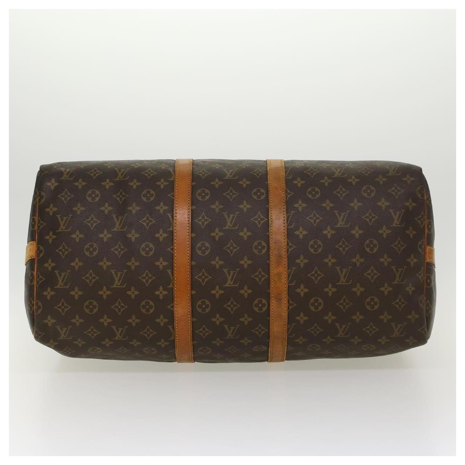 Louis Vuitton Monogram Canvas Keepall Bandouliere 55 Duffle Bag