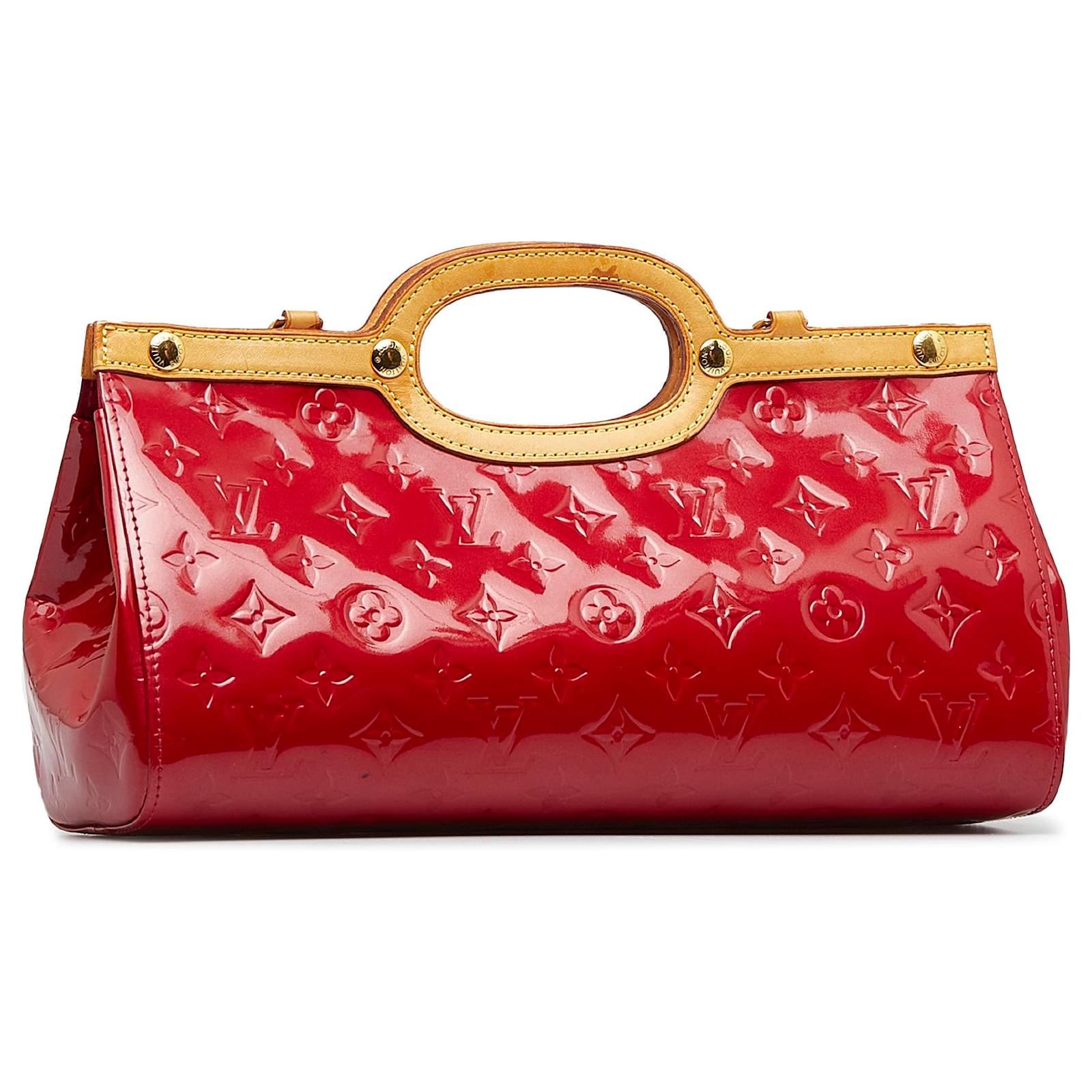 Louis Vuitton Red Monogram Vernis Roxbury Drive Bag