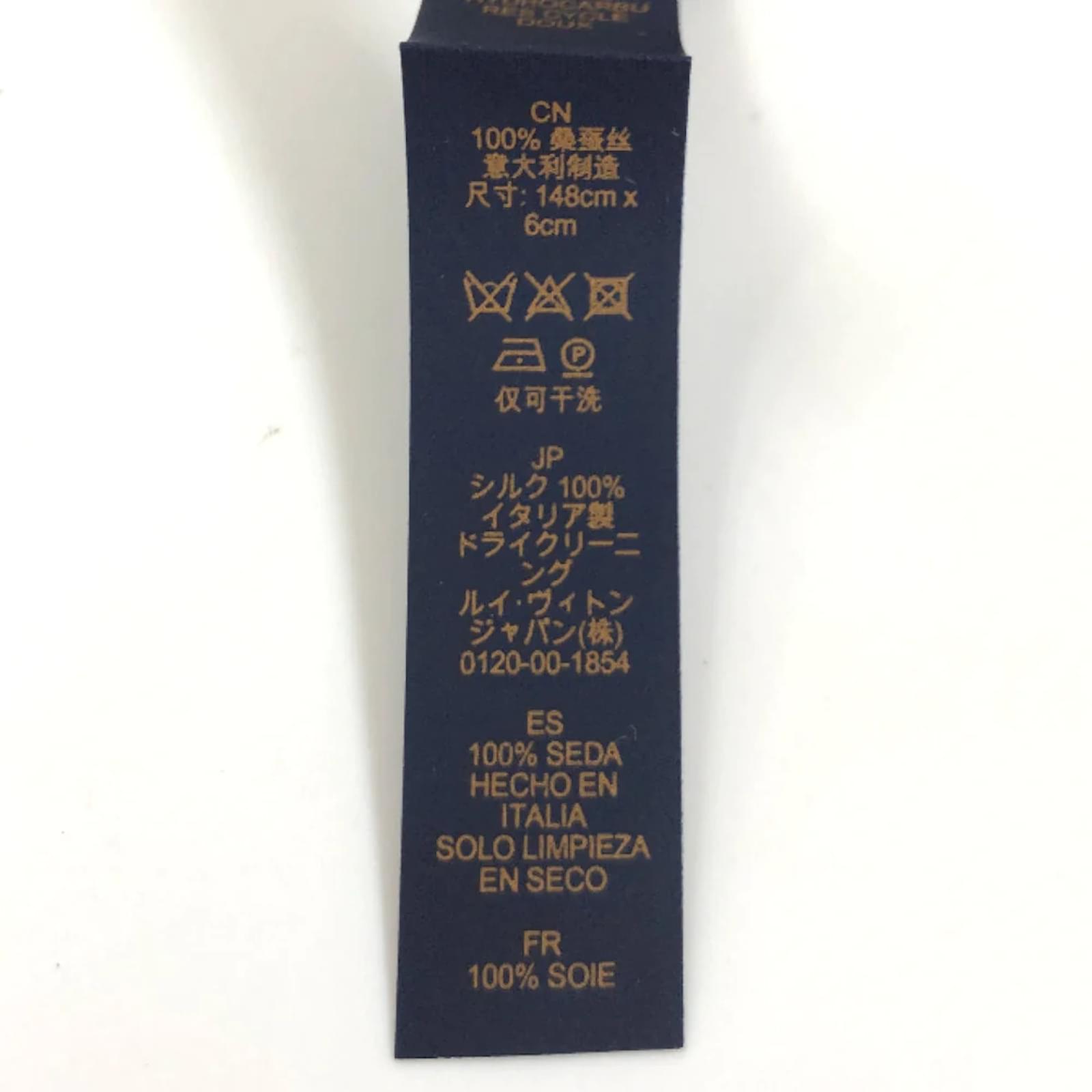 Louis Vuitton Damier Spread Silk Necktie MP3352 Black Cotton ref.947939 -  Joli Closet