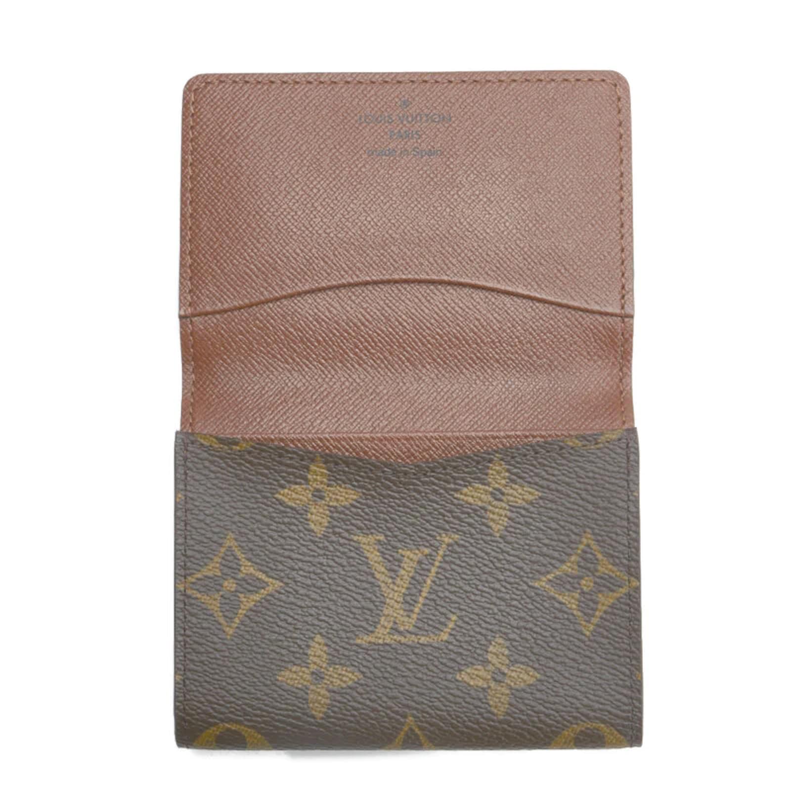 Louis Vuitton Monogram Card Case M63801 Brown Cloth ref.947943 - Joli Closet