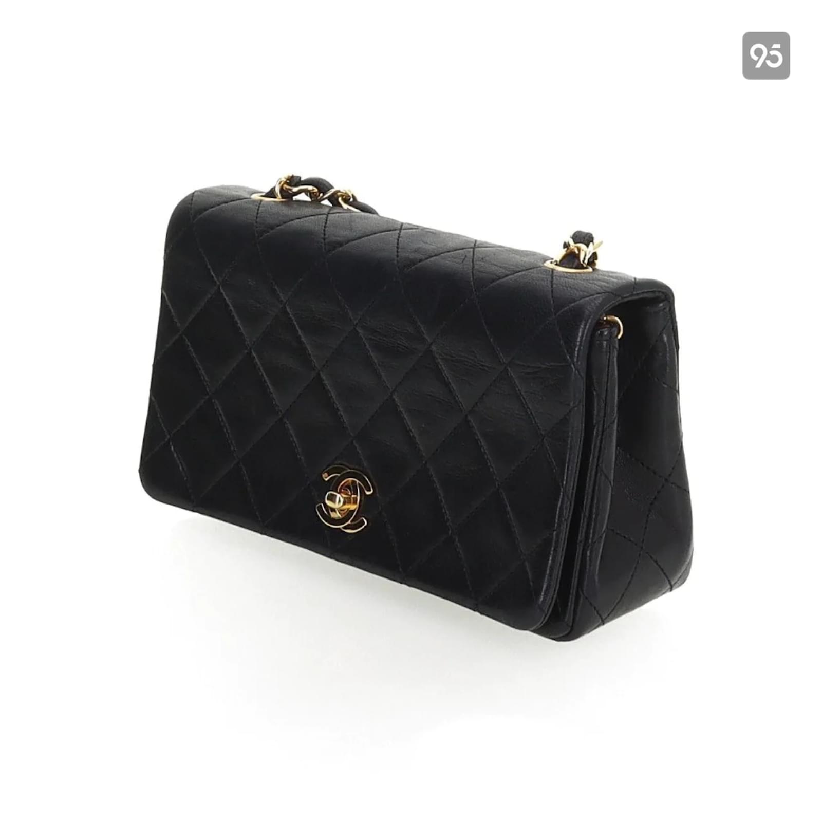 Chanel Extra Mini Classic Full Flap Bag Black Leather Lambskin ref.947959 -  Joli Closet