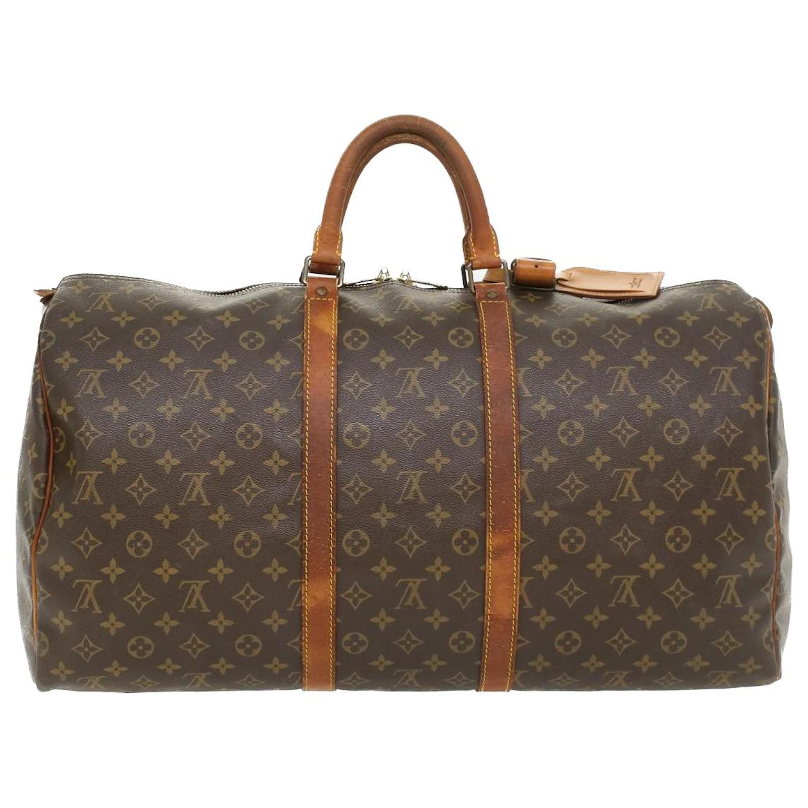 Louis Vuitton Monogram Keepall 55 Boston Bag M41424 LV Auth 42907 Cloth  ref.948046 - Joli Closet