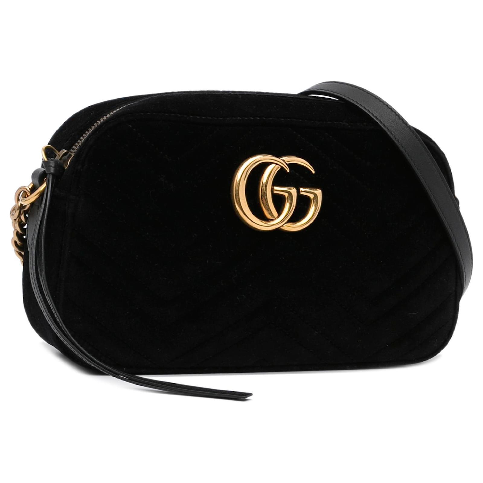 Gucci black velvet crossbody new arrivals