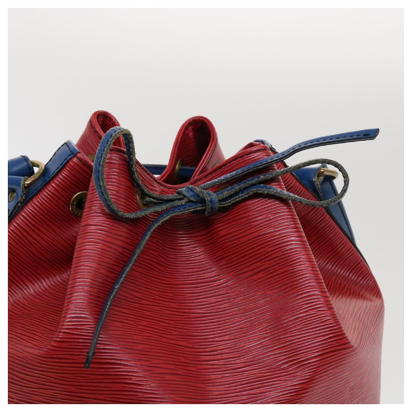 LOUIS VUITTON NOE Epi Red Blue BICOLOR Shoulder Bag No.866
