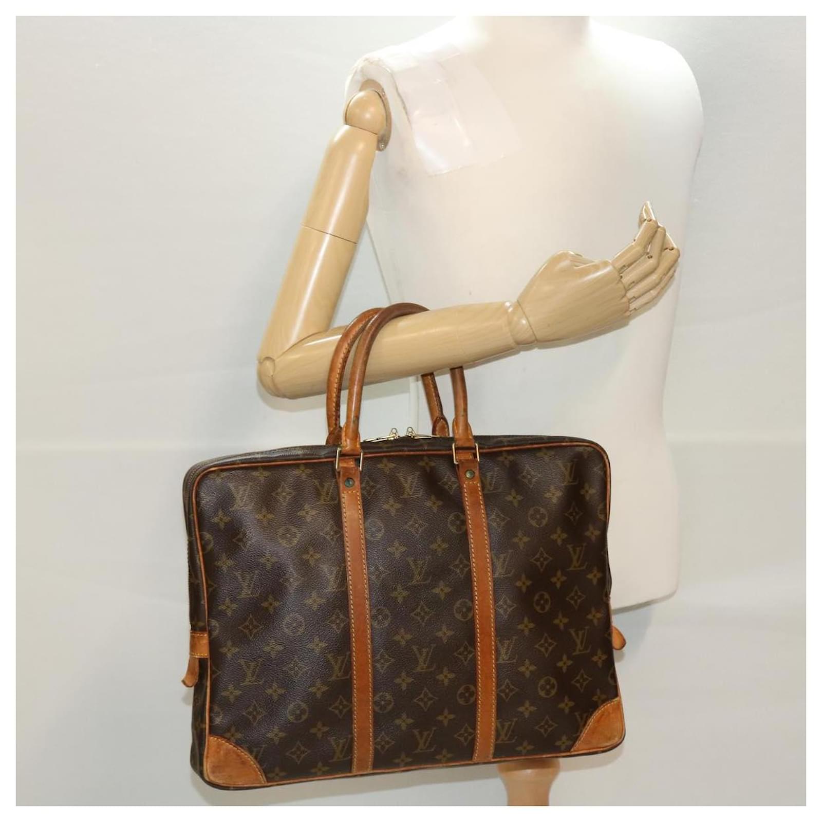 Authentic Louis Vuitton Monogram Business Bag Porte Documents M53338  Briefcase