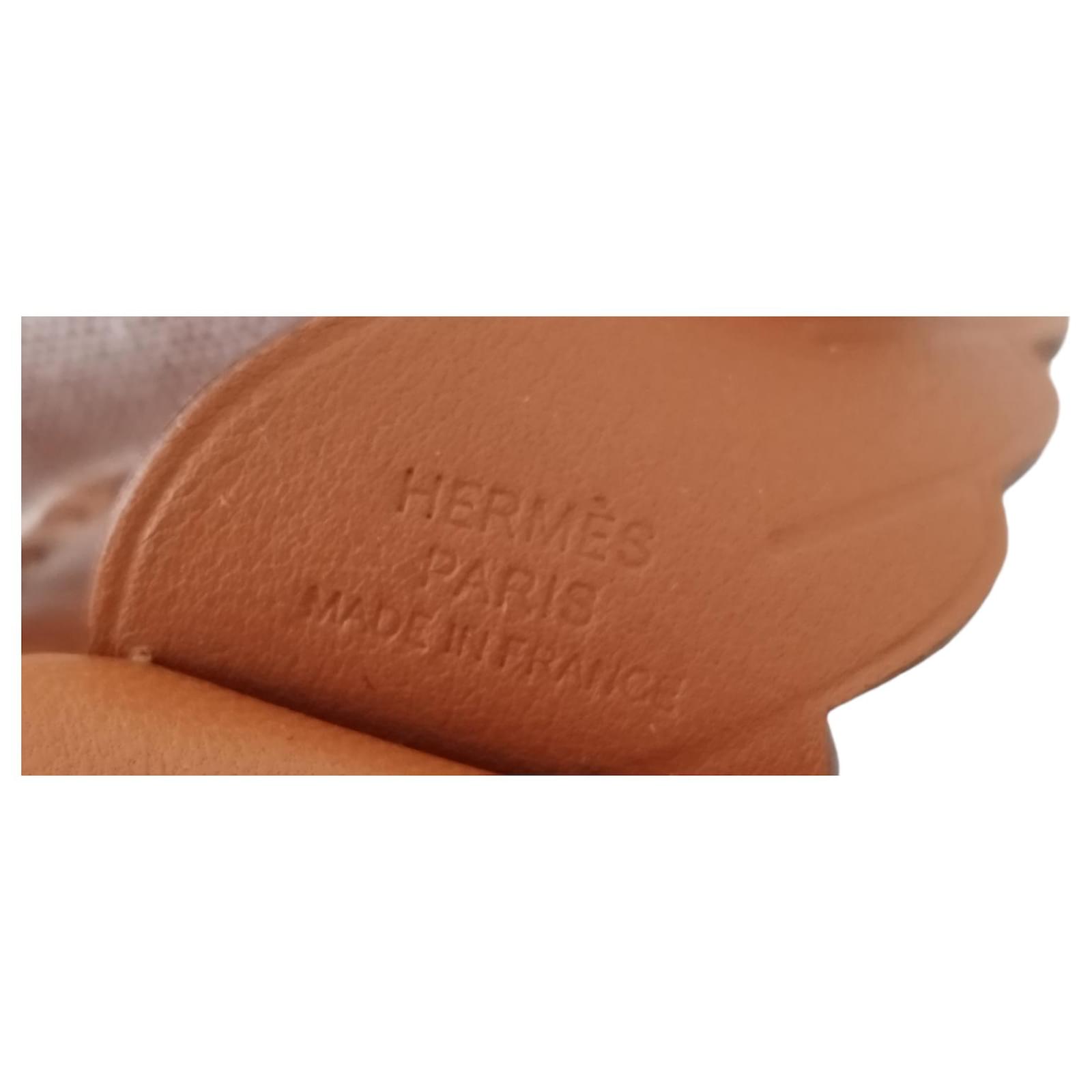 Rodéo pégase leather bag charm Hermès Brown in Leather - 33865568