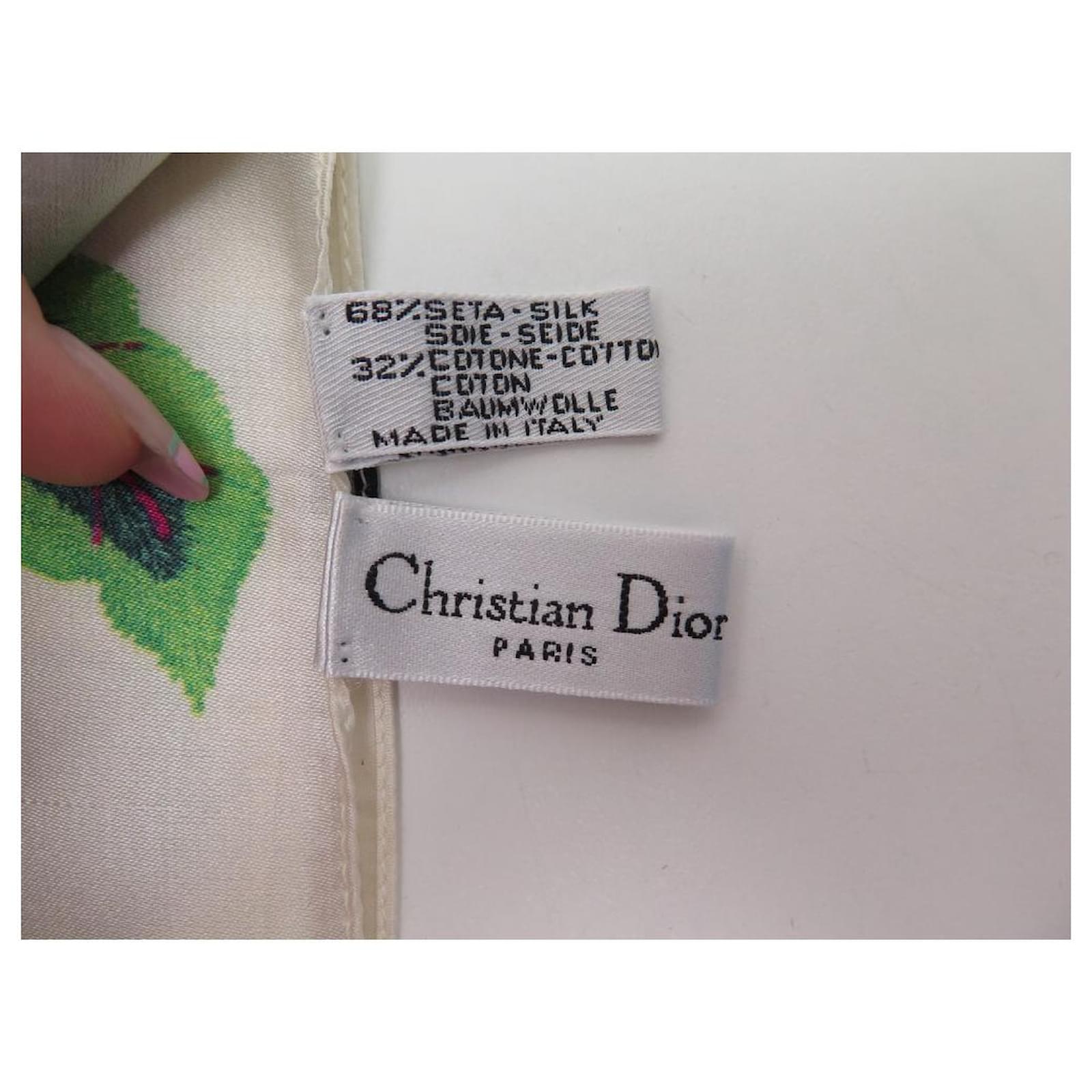 LOT CHRISTIAN DIOR ADIORABLE SCARVES + BOW PATTERN GIRLY