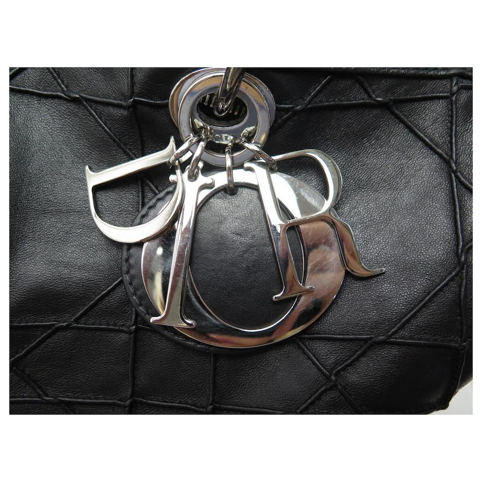 CHRISTIAN DIOR GRANVILLE BANDOULIERE HANDBAG IN LEATHER CANNAGE