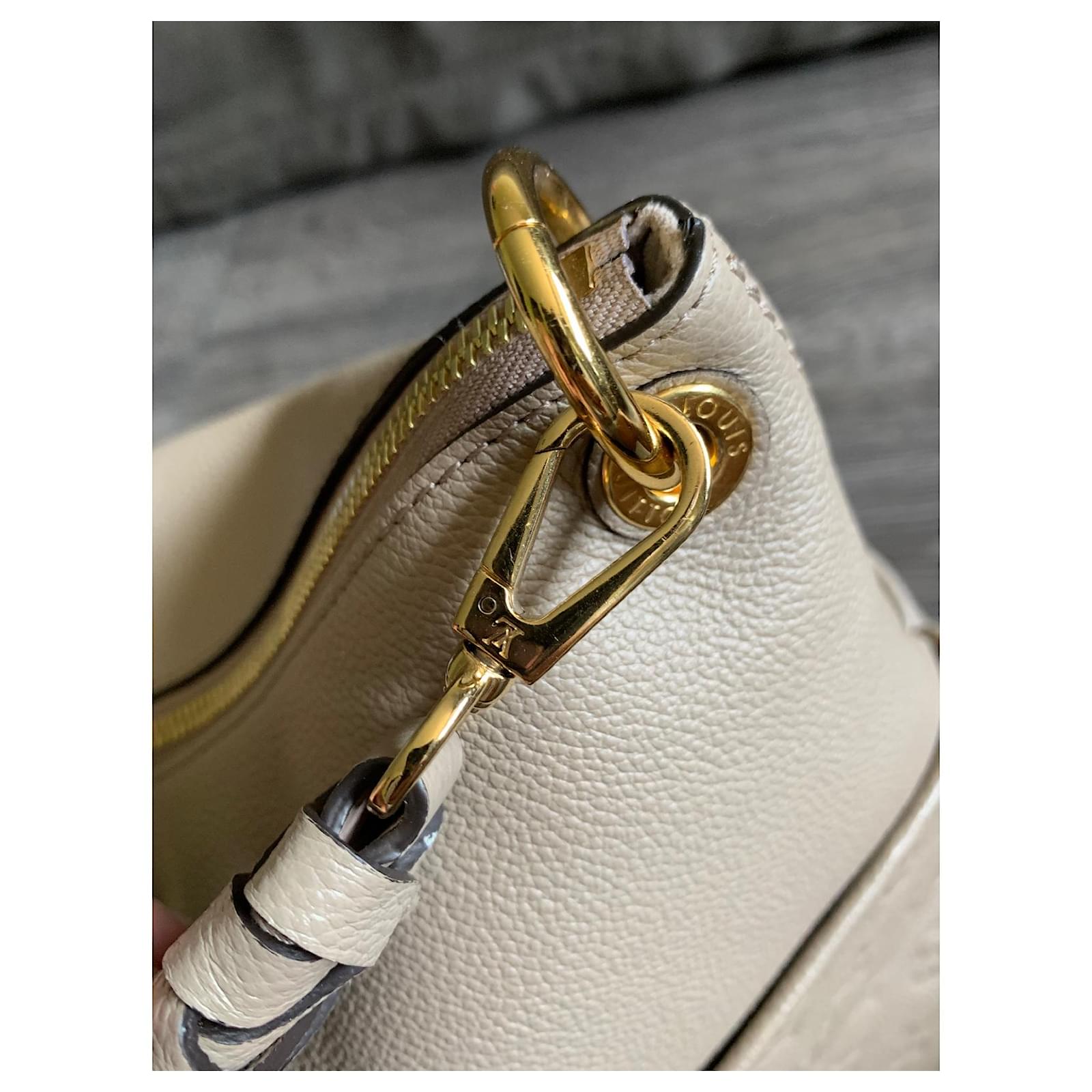 Louis Vuitton Maida Monogram Empreinte Leather Hobo Shoulder Bag Tourterelle
