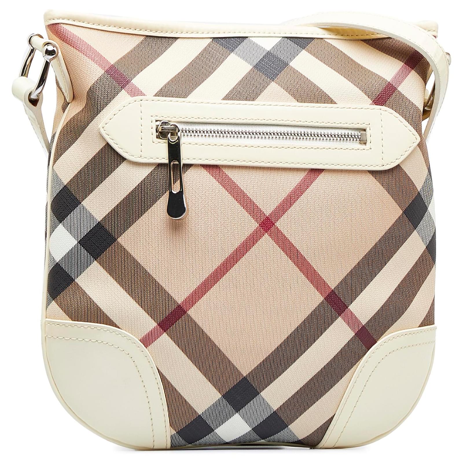 Burberry Women's Tavistock Suede Crossbody Bag Brown