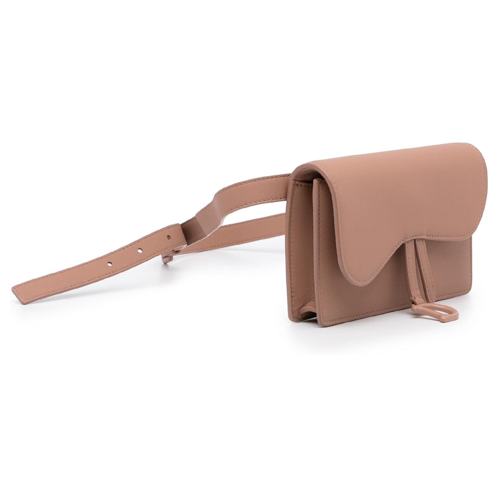 Dior, Bags, New Dior Saddle Ultra Matte Belt Bag Nude