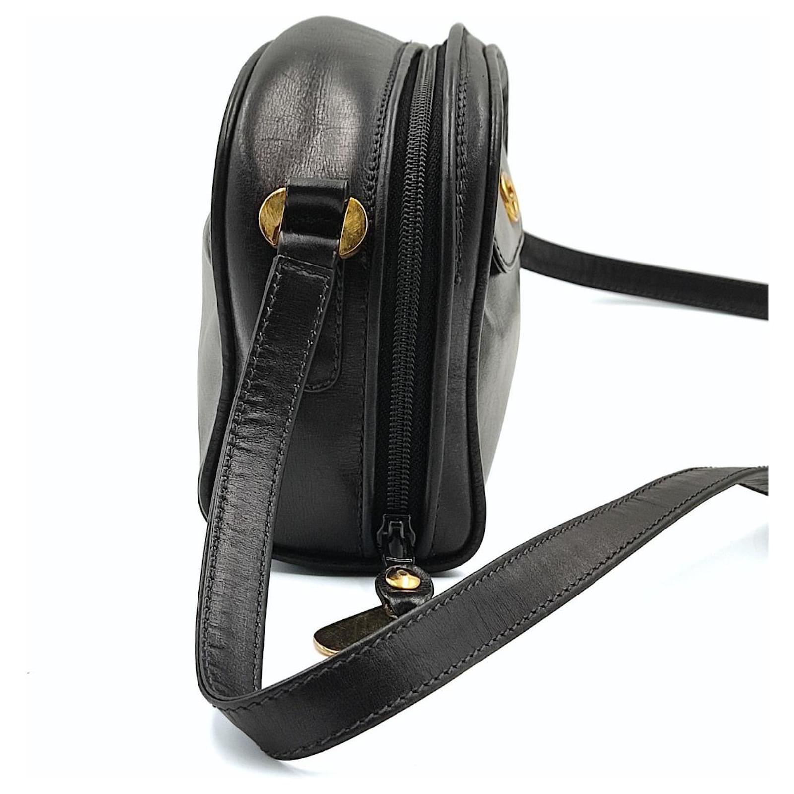 Gucci vintage Camera bag in black leather Joli Closet