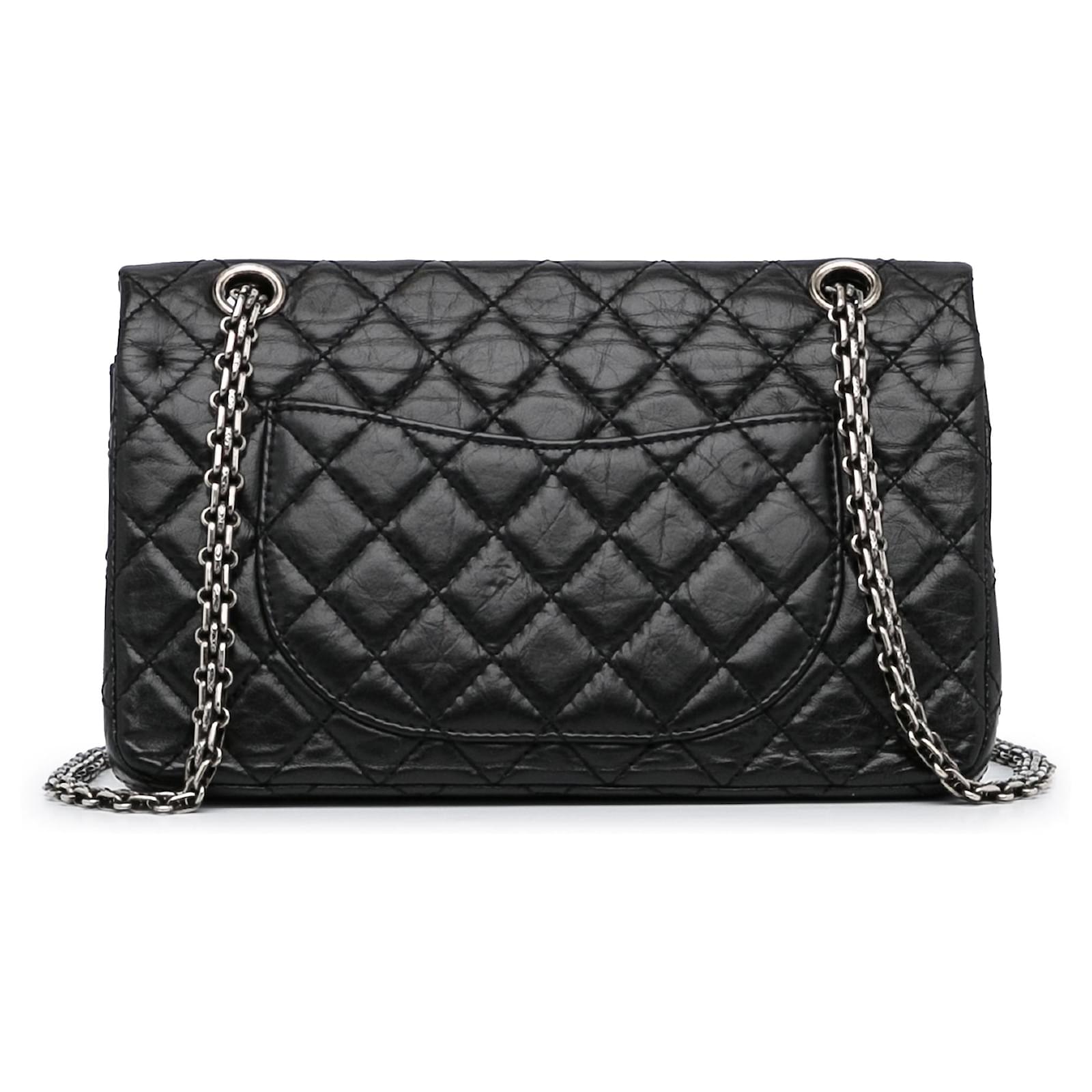 Chanel Black Lucky Charms Reissue 2.55 Double Flap Bag Leather ref