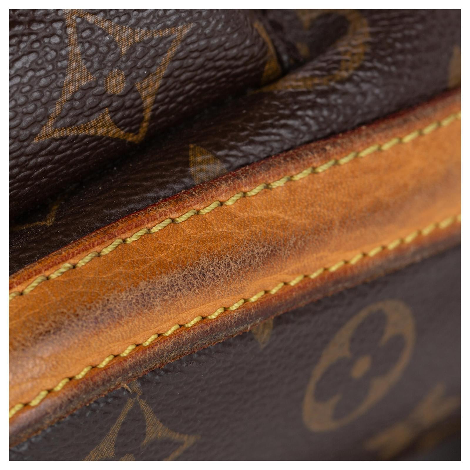 Louis Vuitton Brown Monogram Sac a Dos Bosphore Leather Cloth ref.951658 -  Joli Closet