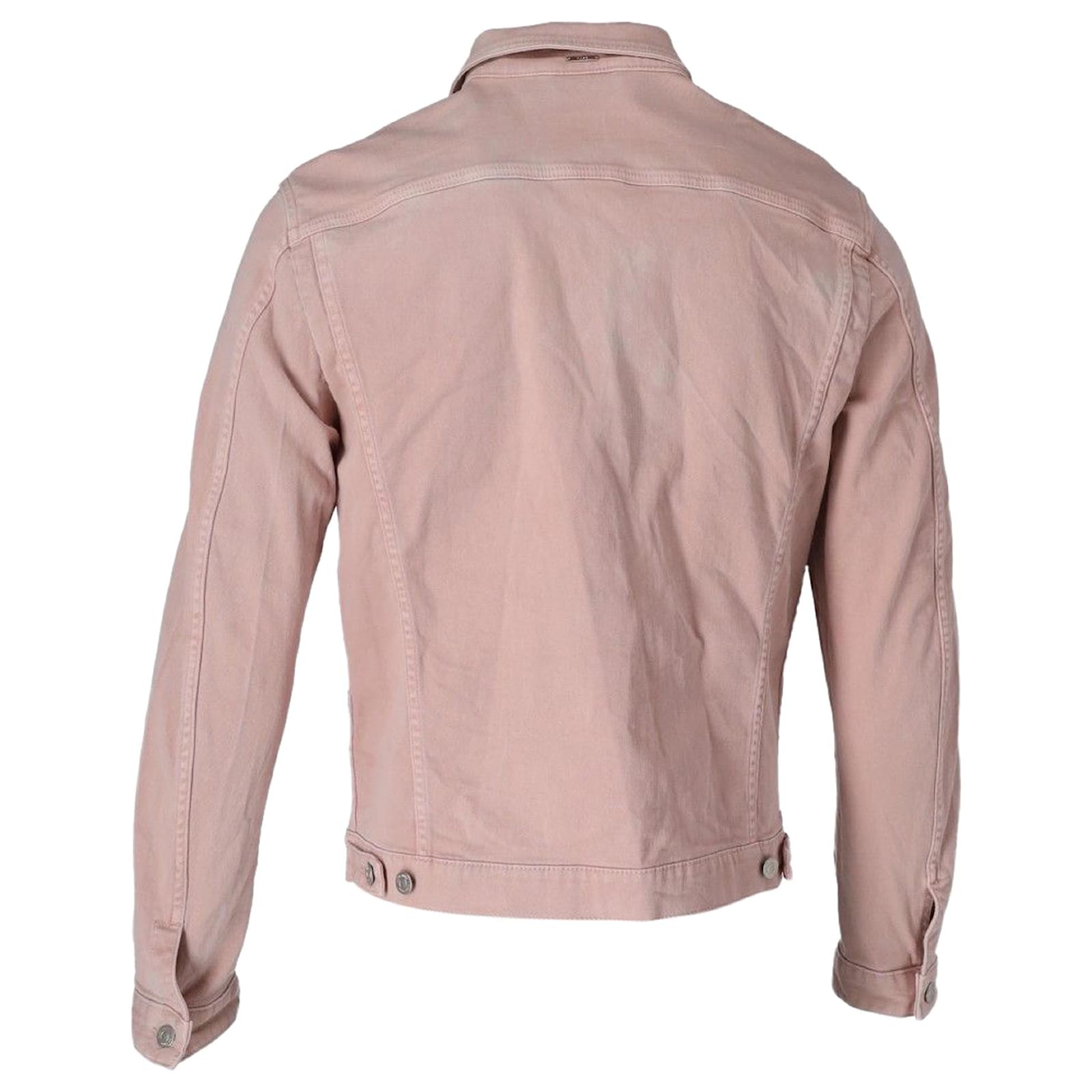 Hugo Boss Buttoned Denim Jacket in Pink Cotton ref.951742 - Joli Closet