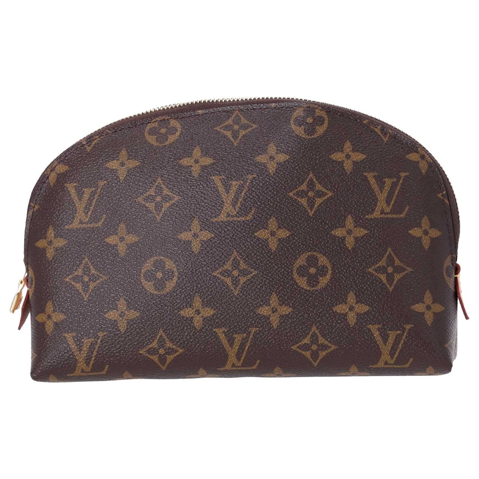 Labe forklædning Vie Louis Vuitton Monogram Cosmetic Pouch in Brown Coated Canvas Cloth  ref.951753 - Joli Closet