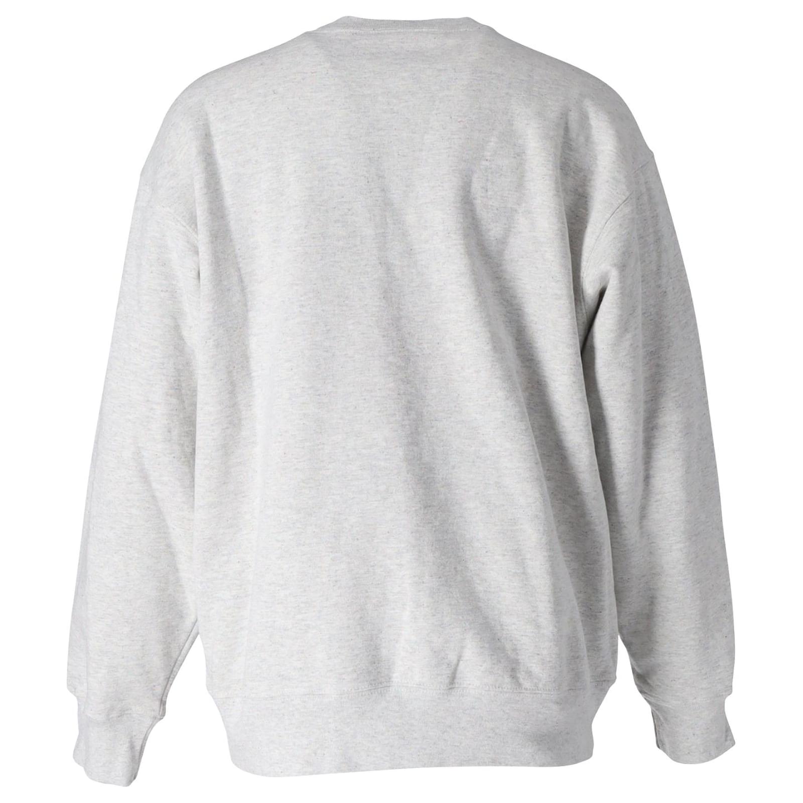 Supreme Small Box Logo Crewneck Sweater in Ash Grey Cotton