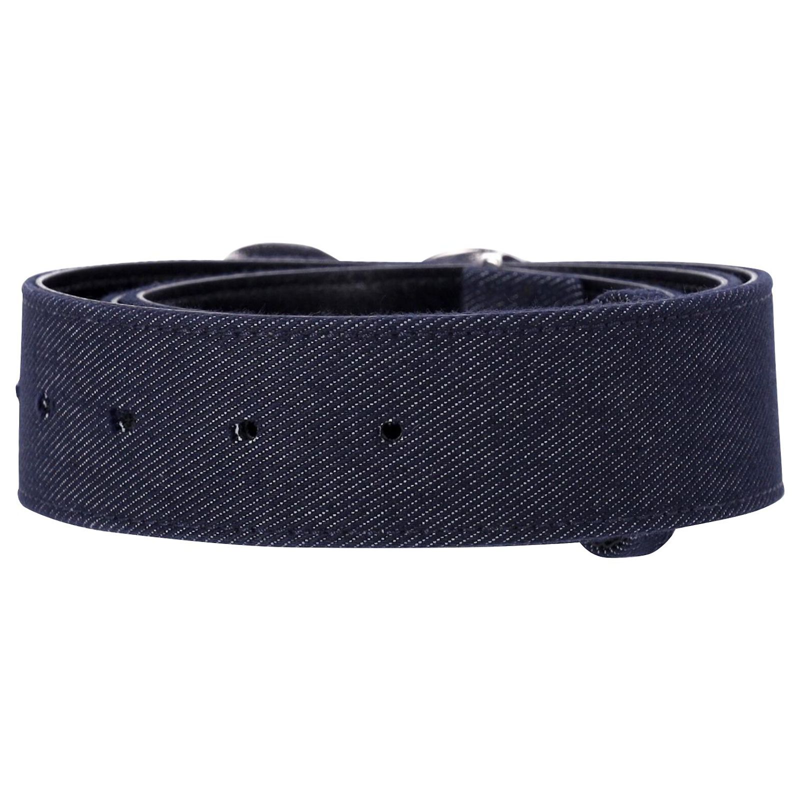 Escada Denim Belt in Navy Blue Canvas and Leather Cloth ref  display picture 2