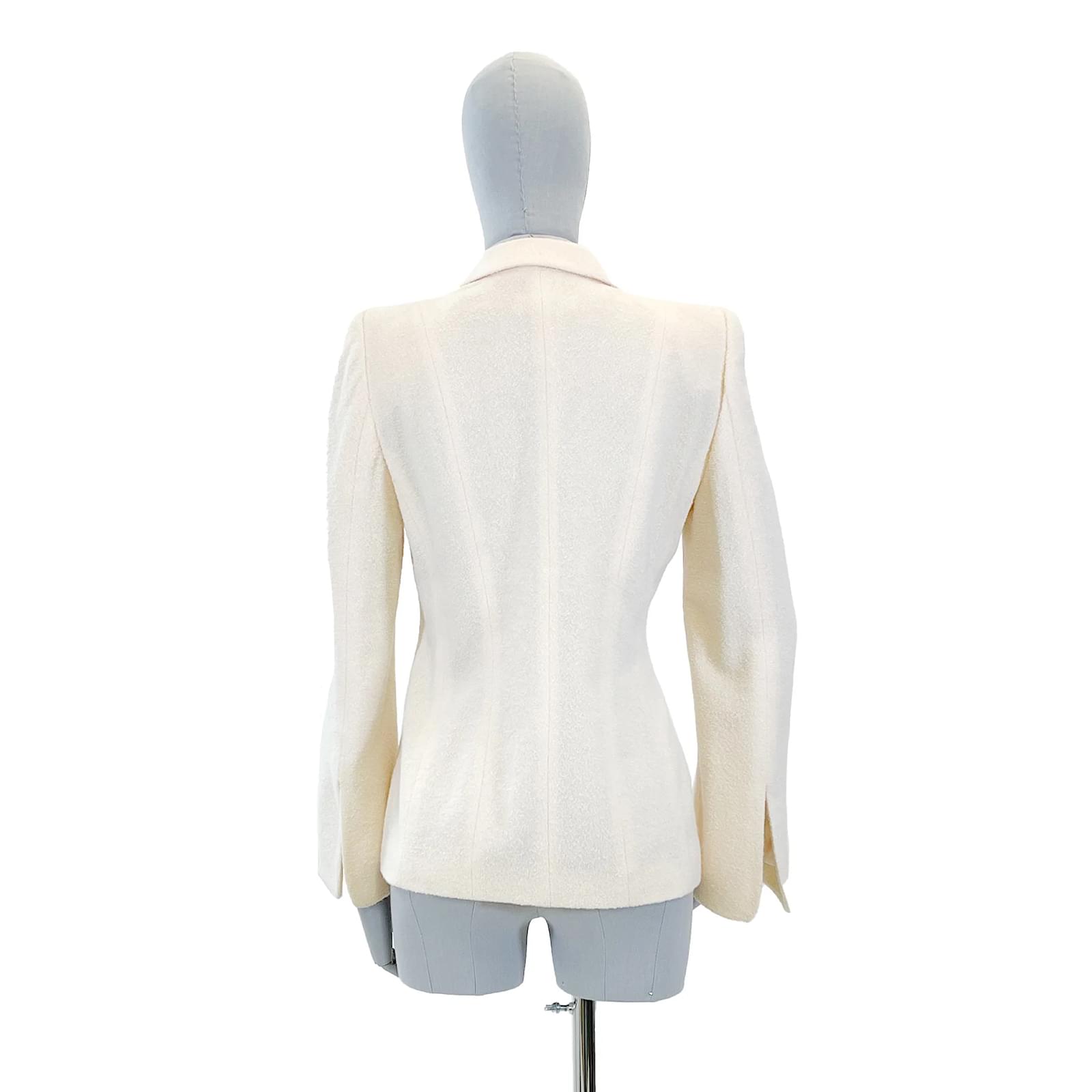 ESCADA Jackets FR 36 WOOL White ref.952419 - Joli Closet