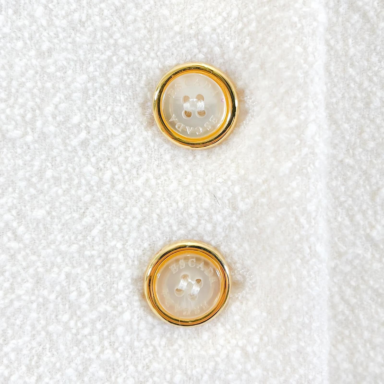 ESCADA Jackets FR 36 WOOL White ref.952419 - Joli Closet