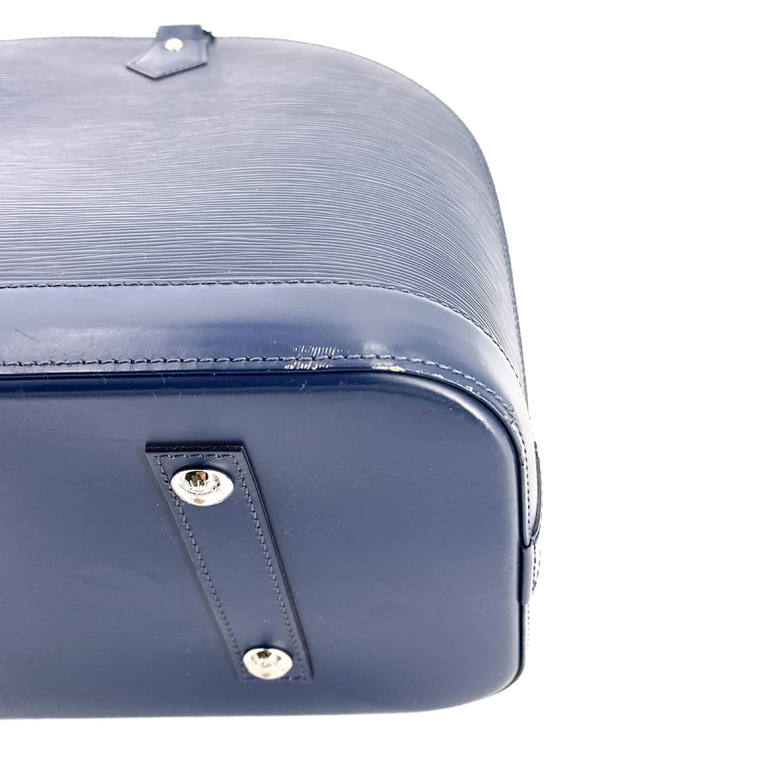 Alma MM Epi Leather Blue Indigo Bag in 2023