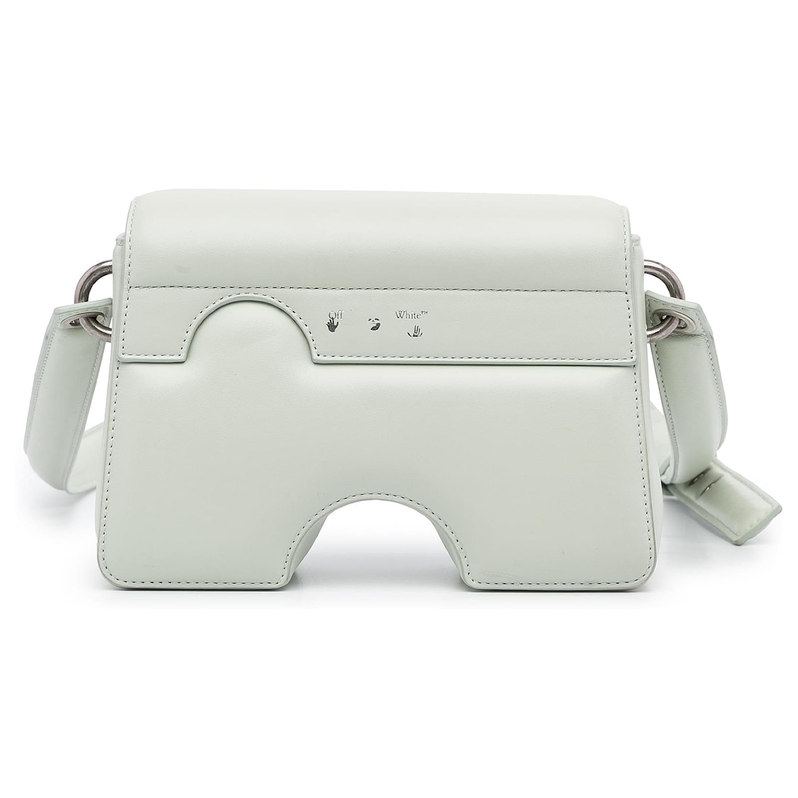 Off White Green Burrow 22 Crossbody Bag Leather Pony-style