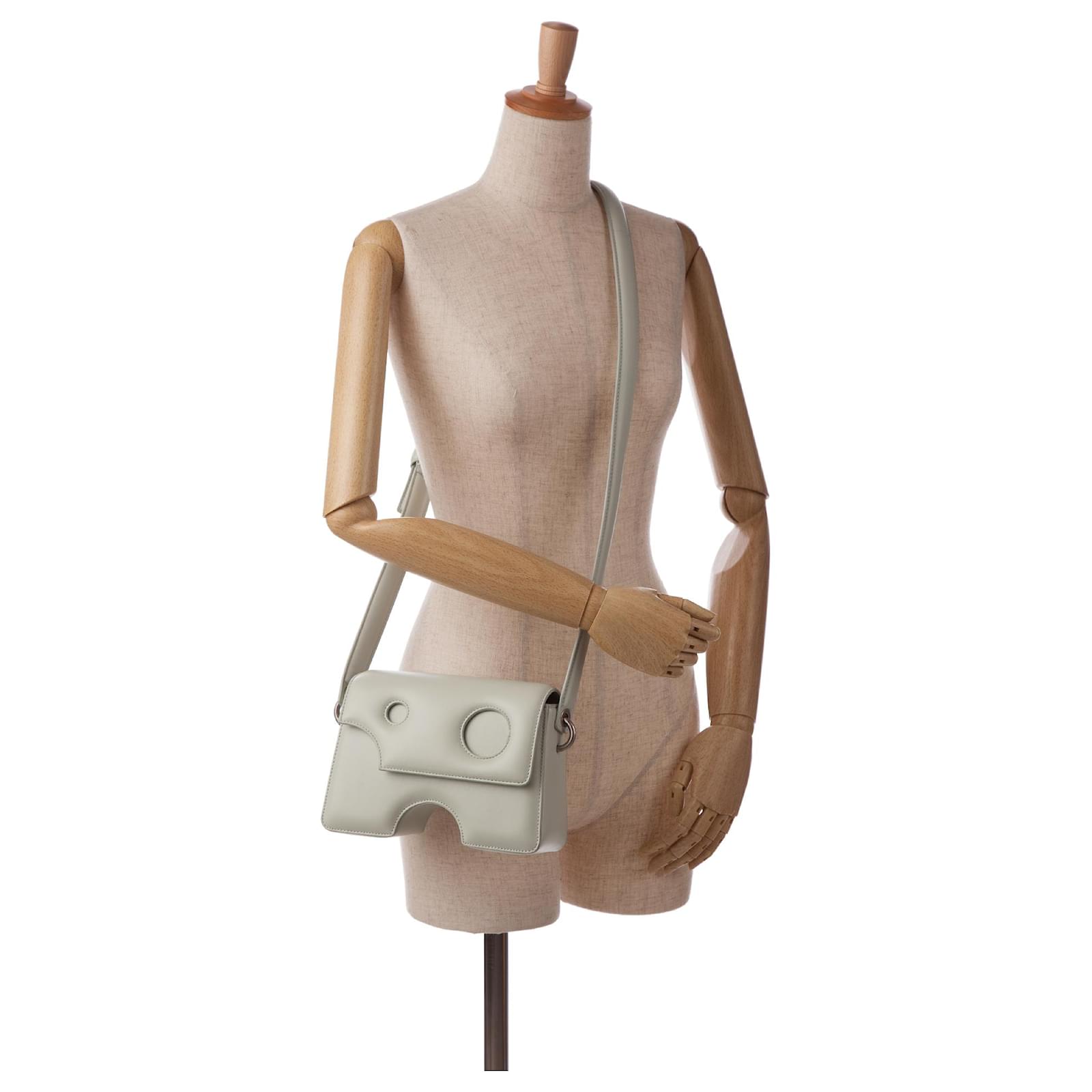 ショルダーバッグ・ポシェット Off-White Burrow 22 Crossbody - White - Leather 953395-1.jpg