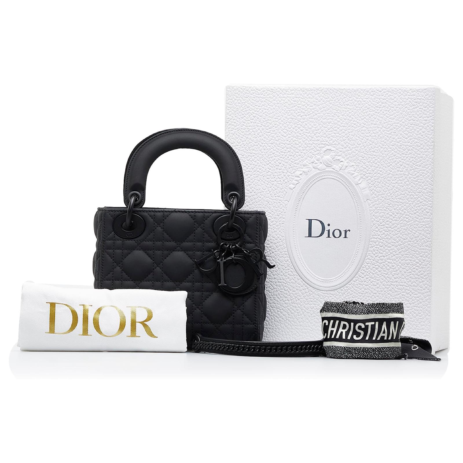 Lady dior deals black matte