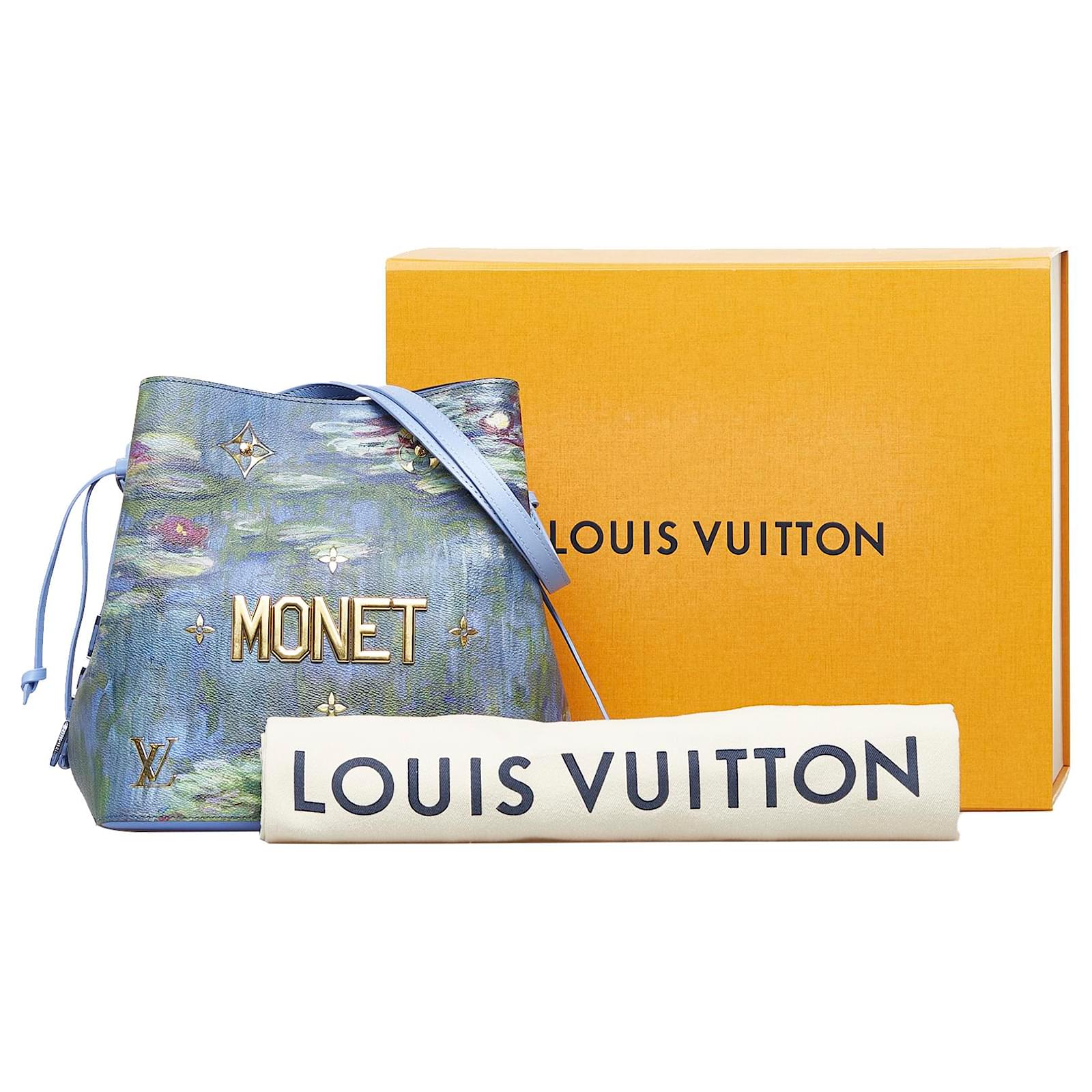 Néonoé Louis Vuitton Blue x Jeff Koons Masters Collection Monet Neonoe  Leather Pony-style calfskin ref.953410 - Joli Closet