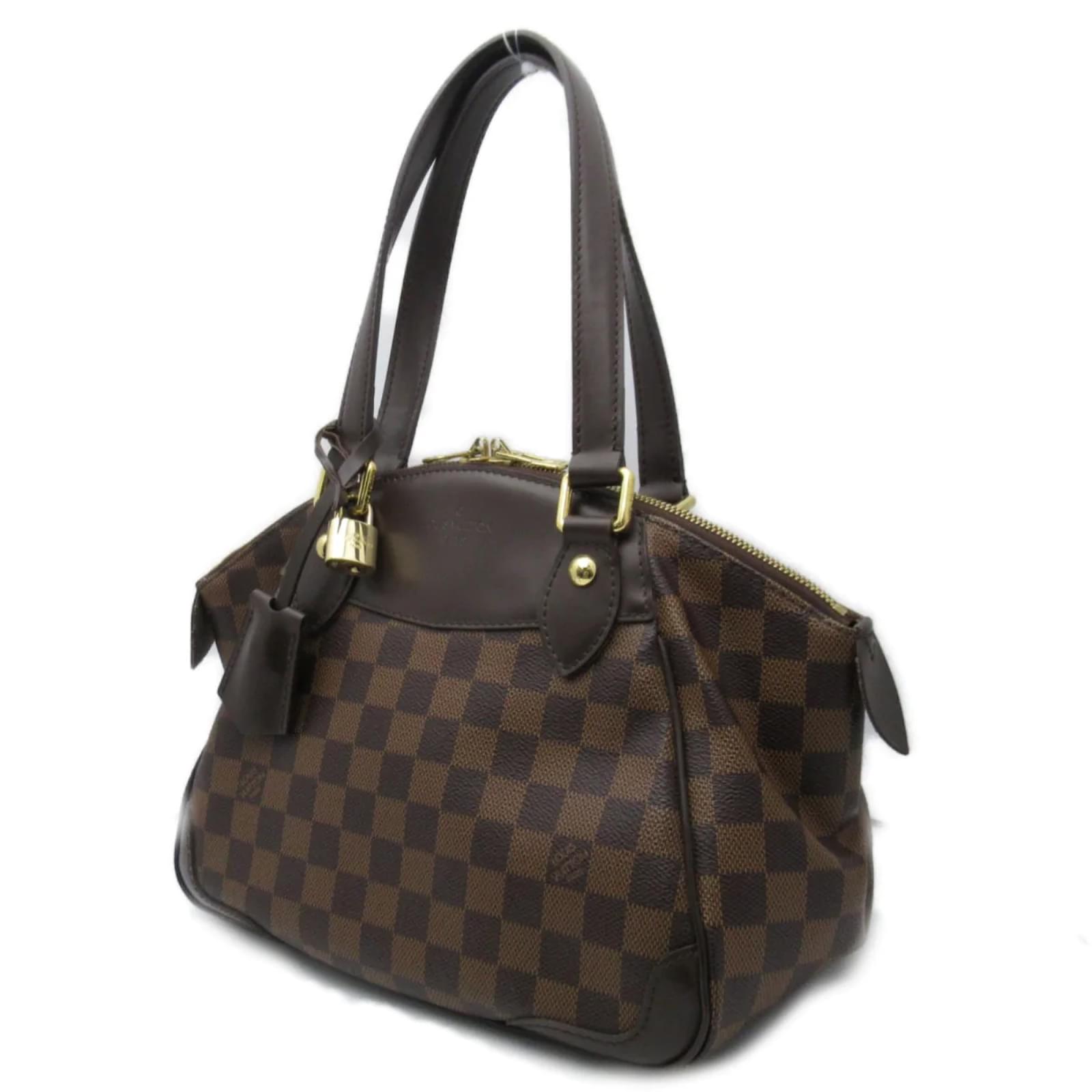 Brown Louis Vuitton Damier Ebene Verona PM Handbag