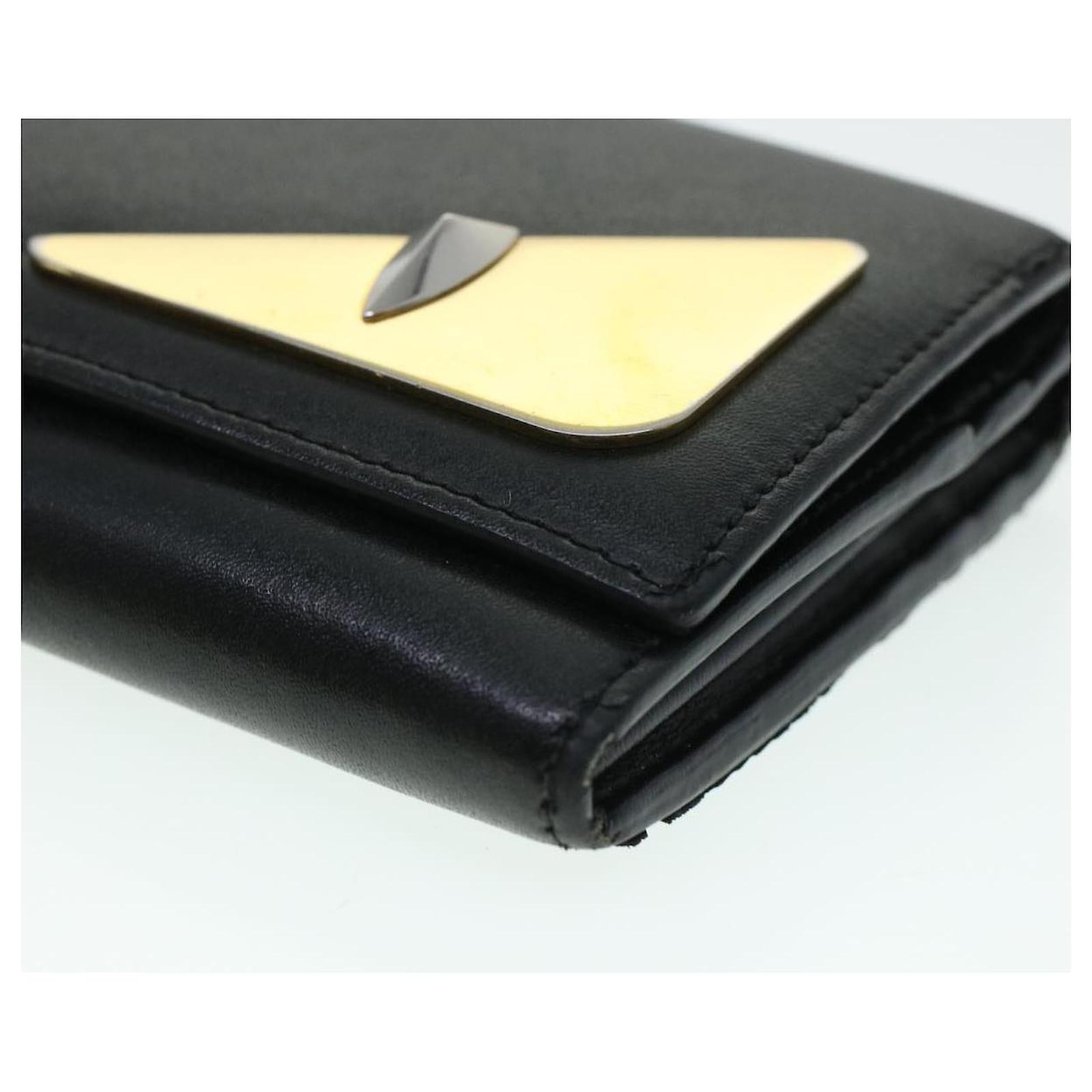 Wallets & purses Fendi - Bag Bugs black continental wallet