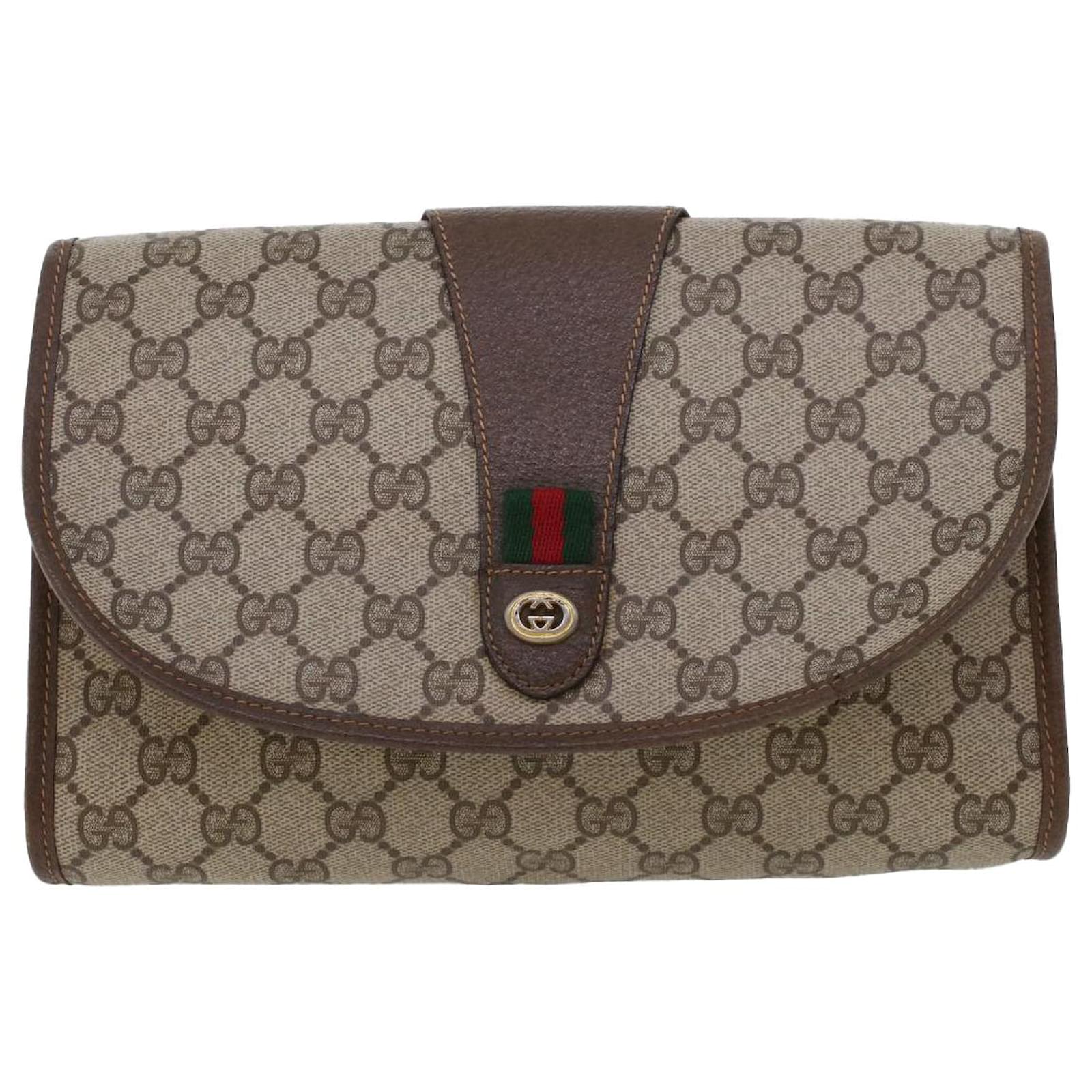 GUCCI WEB SHERRY LINE OPHIDIA CLUTCH BAG