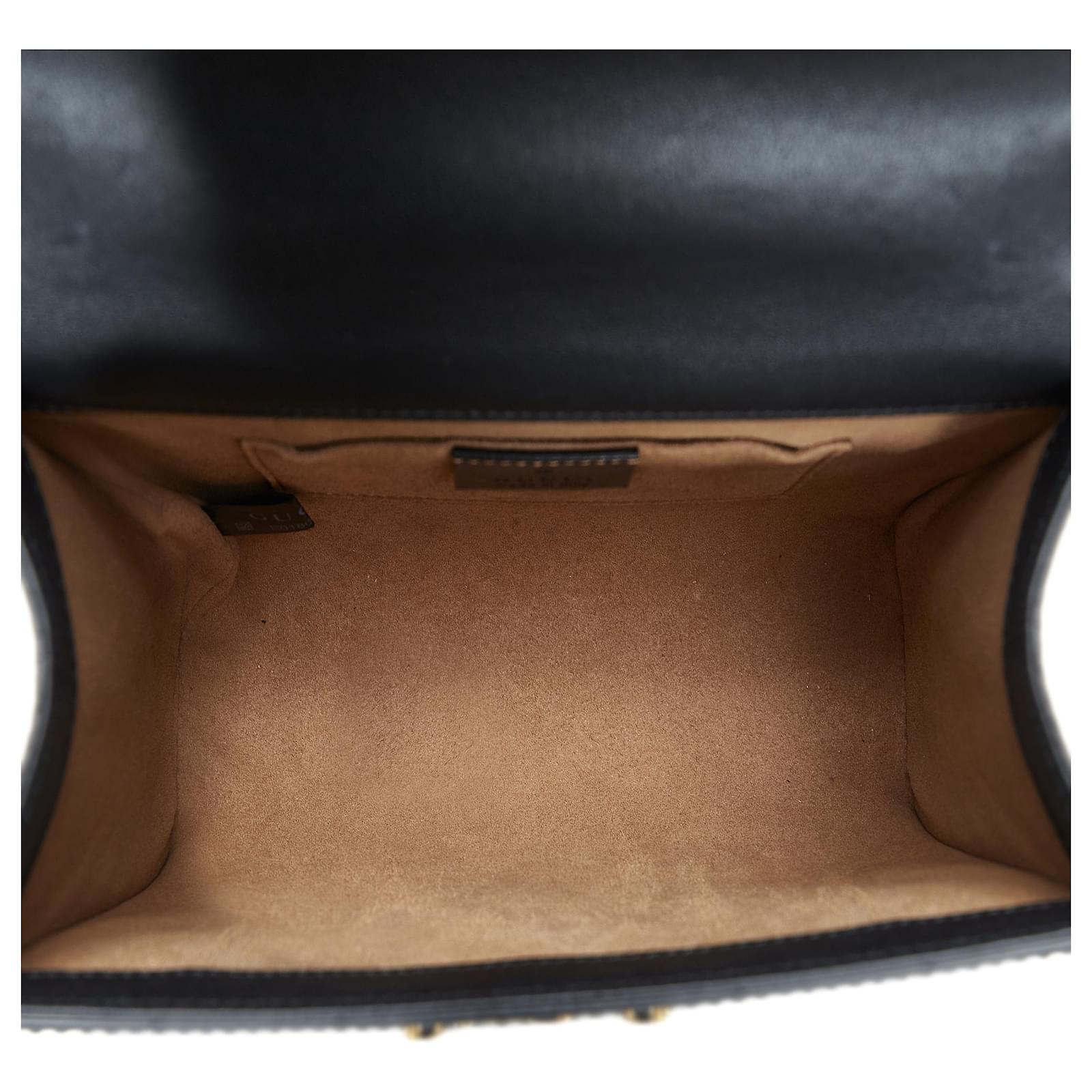 Gucci Black Small Padlock Shoulder Bag Leather Pony-style calfskin  ref.954540 - Joli Closet