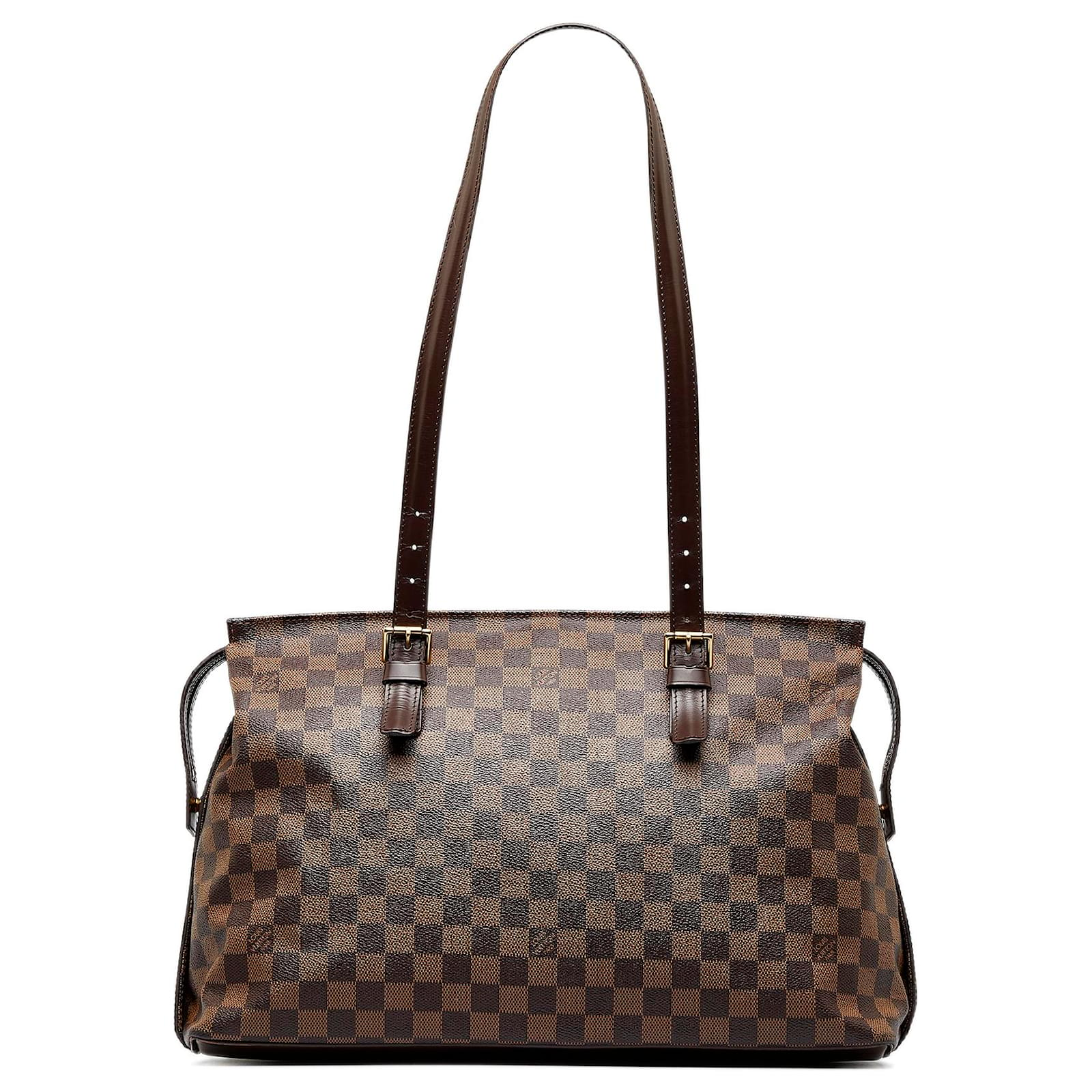 Brown Louis Vuitton Damier Ebene Chelsea Shoulder Bag