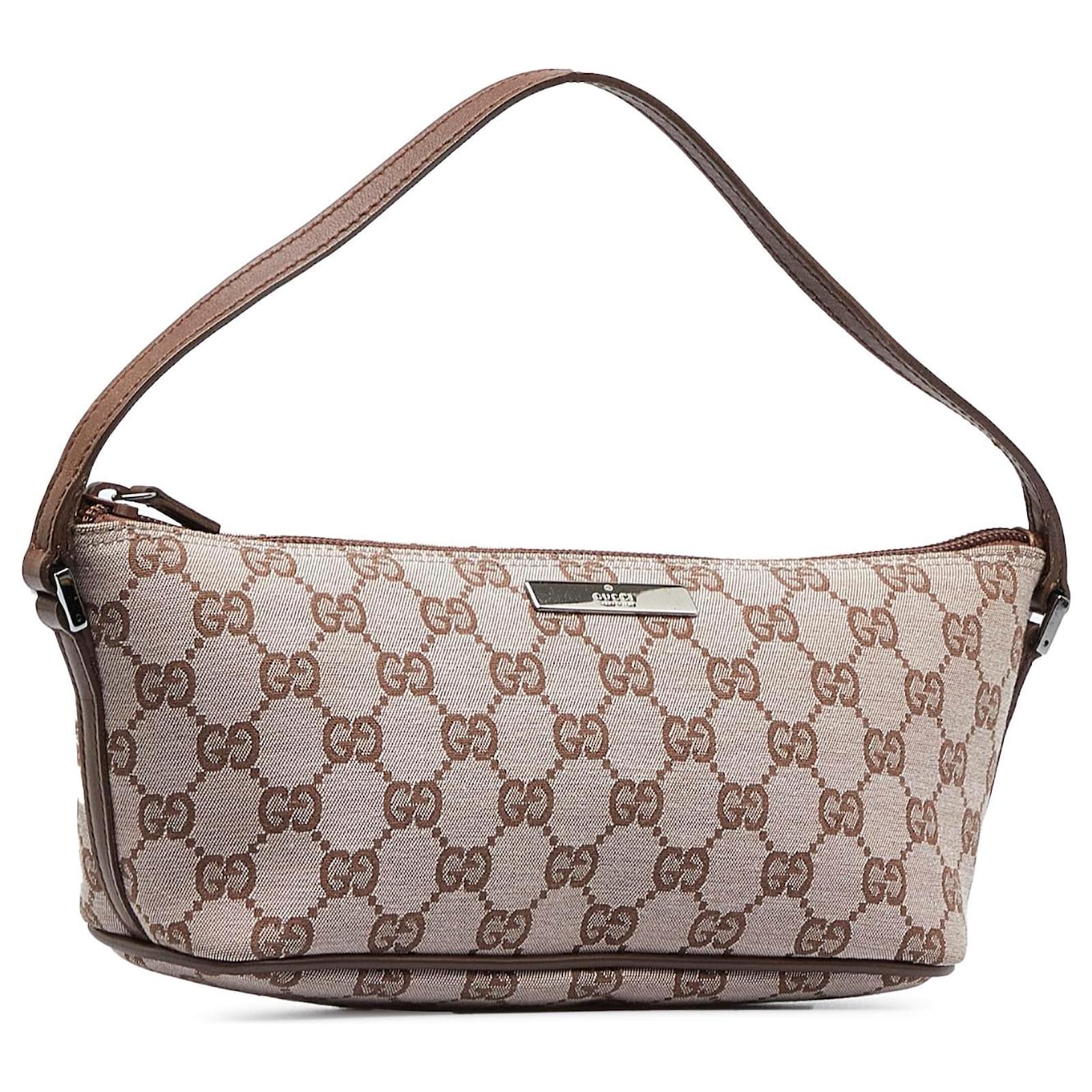 Gucci Brown GG Canvas Boat Beige Cloth Cloth ref.954657 - Joli Closet