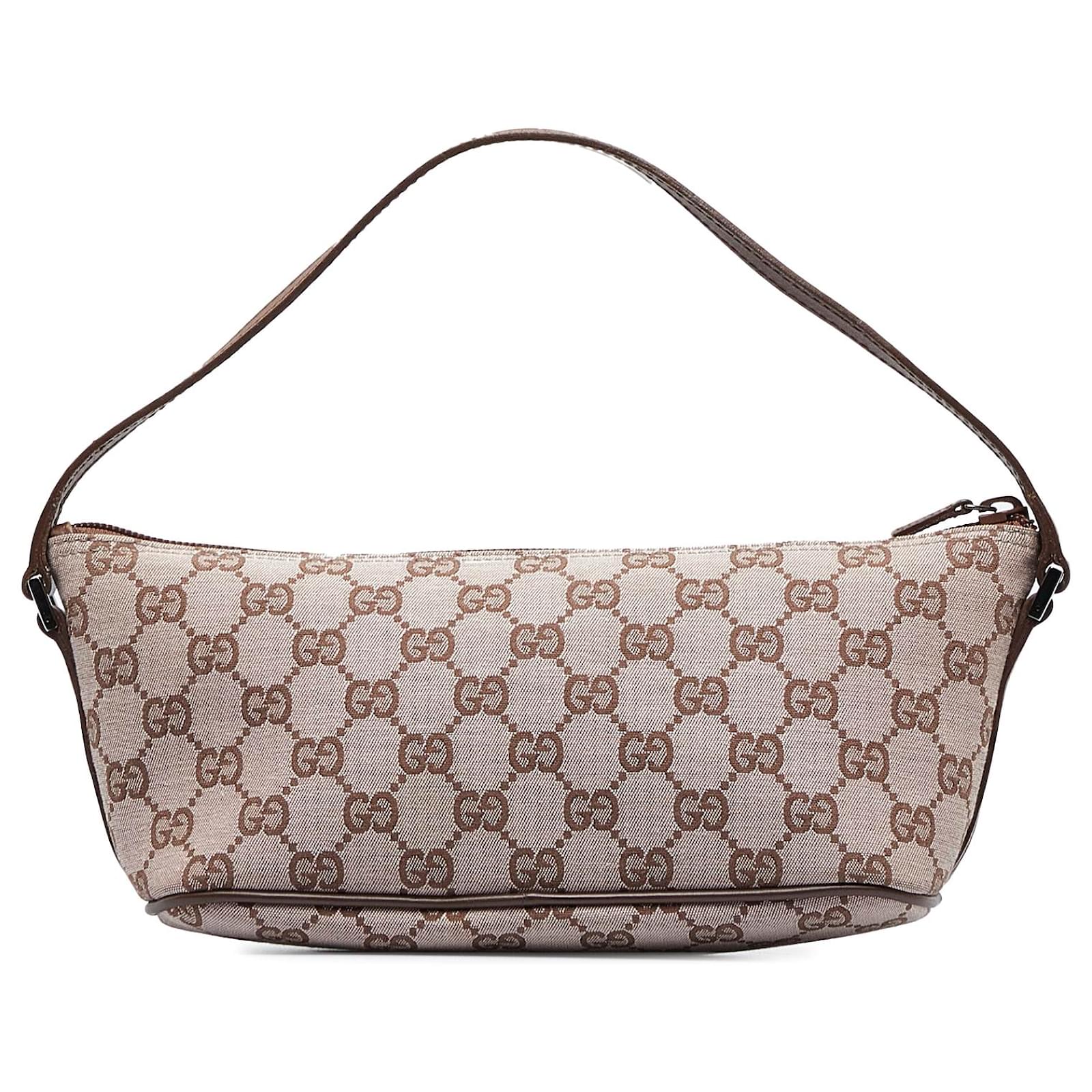 Gucci Brown GG Canvas Boat Beige Cloth Cloth ref.954657 - Joli Closet