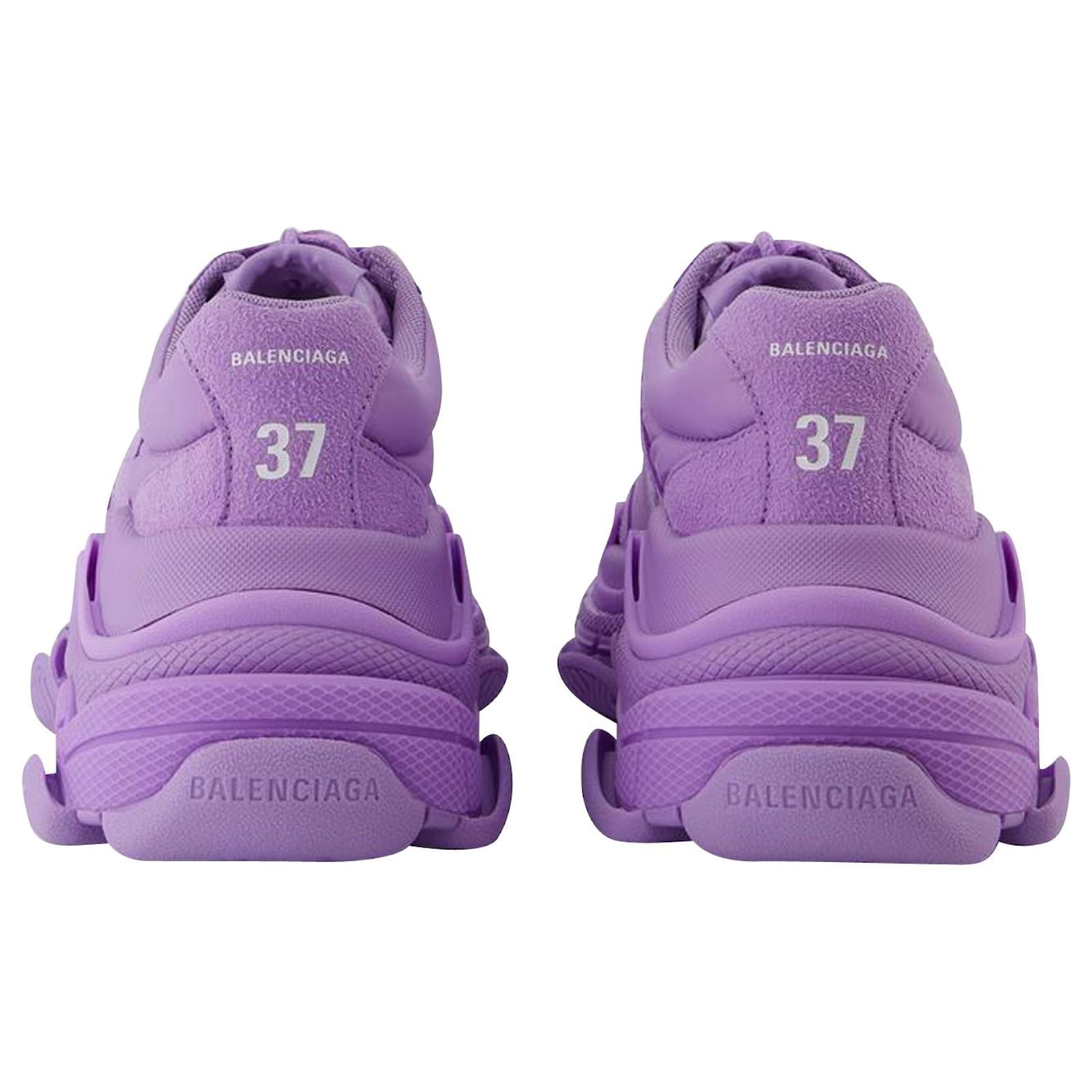 Triple S Sneakers - Balenciaga - Nylon - Lilac Purple ref