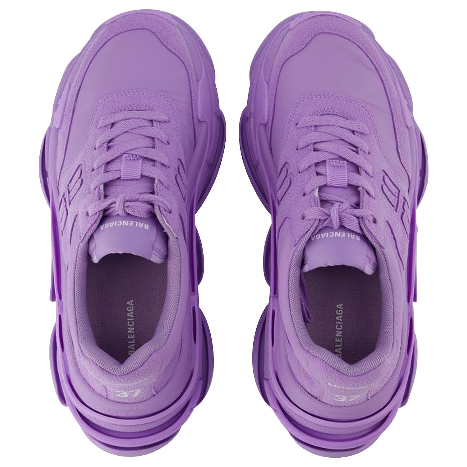 スニーカー BALENCIAGA Triple S Sneakers - Balenciaga - Nylon - Lilac Balenciaga Triple S Sneaker, Size 38 EU