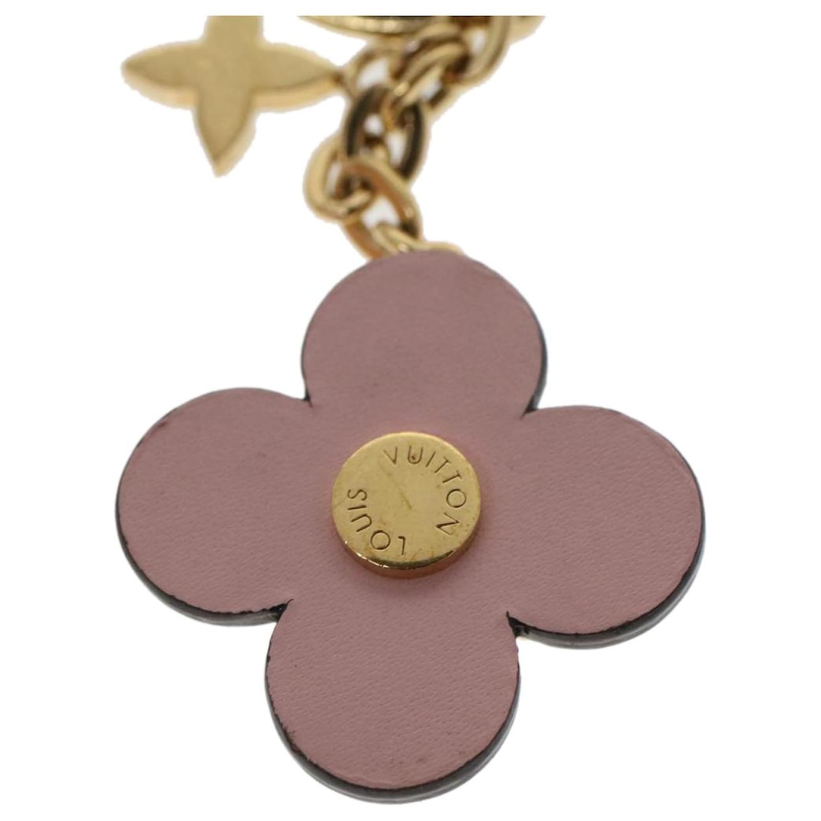 LOUIS VUITTON Porte Cles Blooming Flower BB Key Holder Pink M63085 LV Auth  hk723 Monogram Cloth ref.955097 - Joli Closet