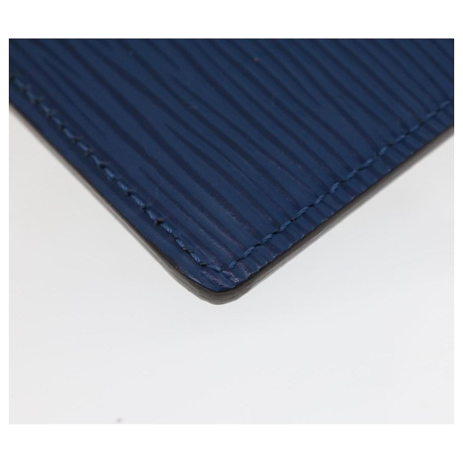 LOUIS VUITTON Epi Porte Cartes Simple Card Case Blue M60334 LV Auth 43363  Leather ref.955110 - Joli Closet