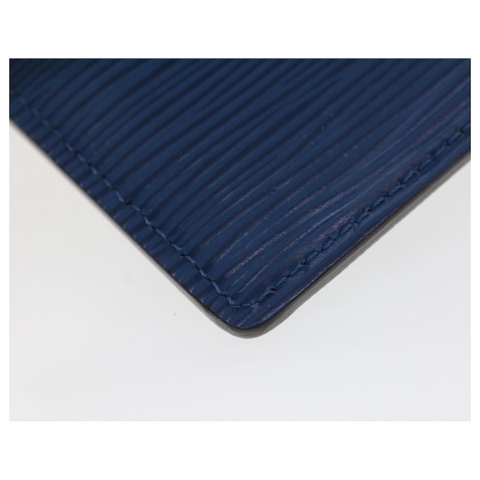 LOUIS VUITTON Epi Porte Cartes Simple Card Case Blue M60334 LV