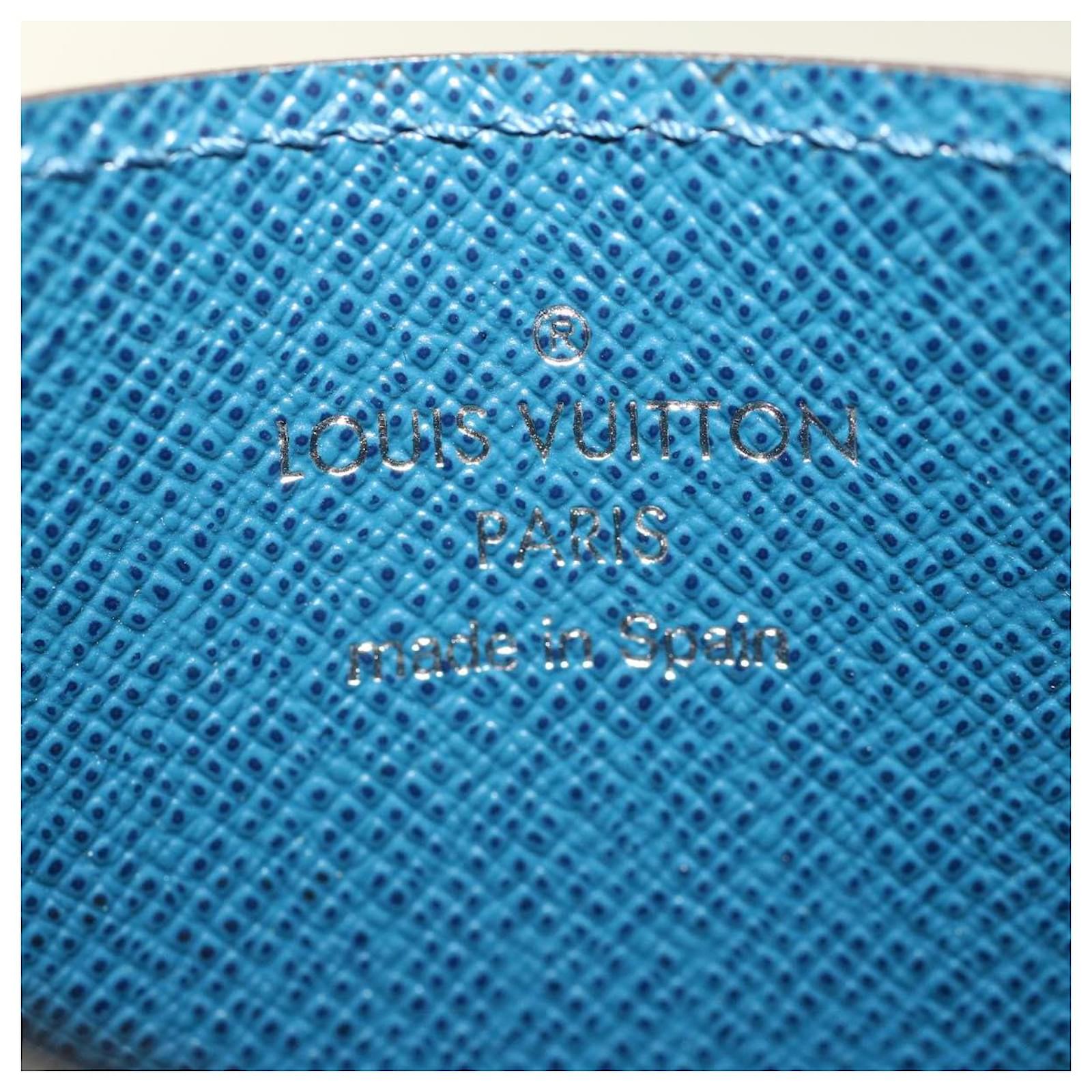 LOUIS VUITTON Epi Porte Cartes Simple Card Case Blue M60334 LV Auth 43363  Leather ref.955110 - Joli Closet