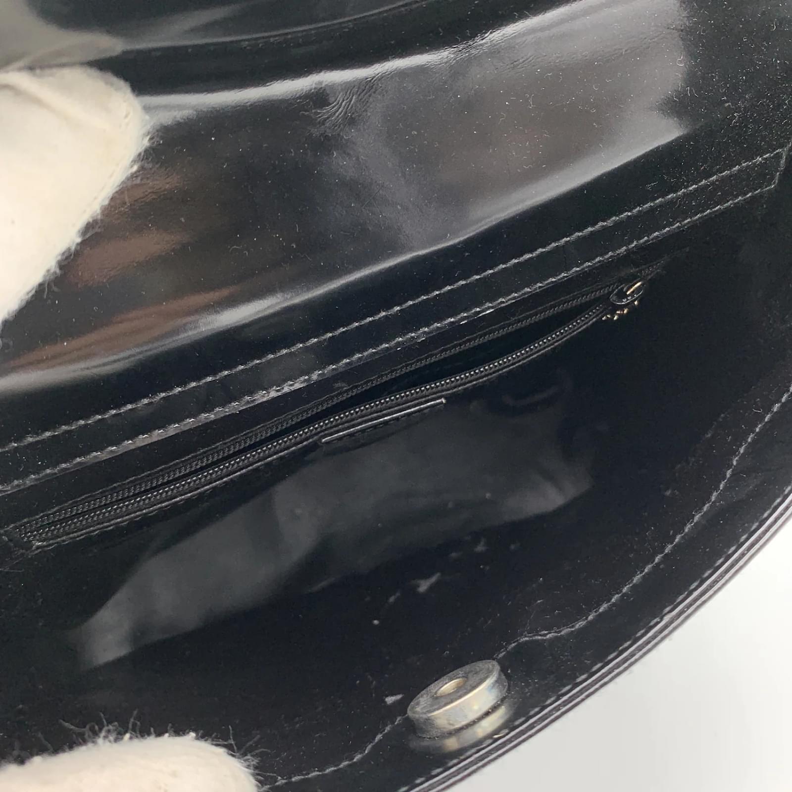 バッグ GUCCI Handbag Patent Leather Big GG Logo Gucci Iridescent Patent Leather Icon Bit Medium Shoulder Bag