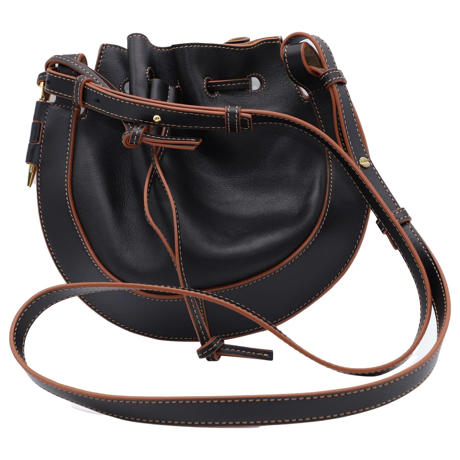 Pre-order Loewe Horseshoe Saddle Bag in Black, Luxury, Bags