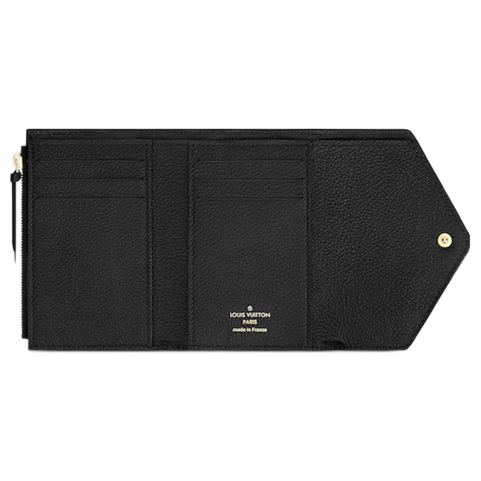 Louis Vuitton LV Victorine wallet black Leather ref.956504 - Joli Closet