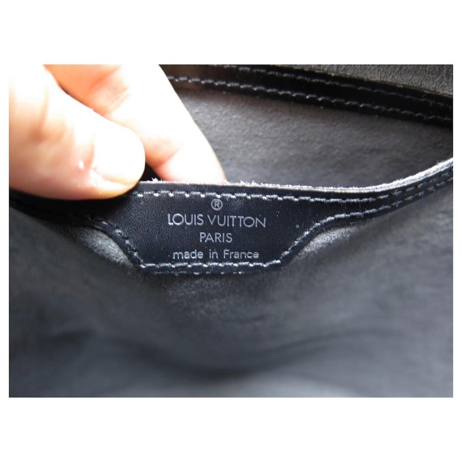 Bolso de mano Louis Vuitton Saint Jacques modelo pequeño en cuero Epi negro
