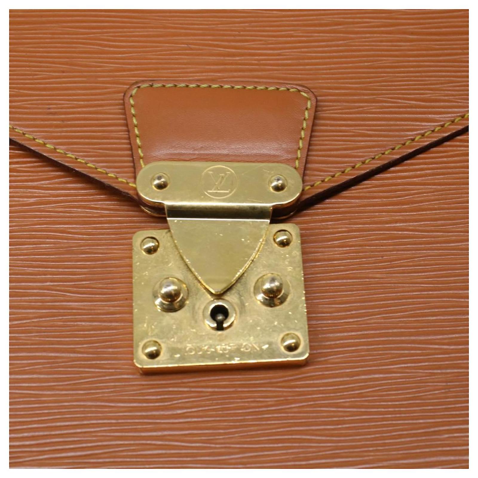 Louis Vuitton Porte Documents Bandouliere M54468 Epi Leather 2way Satchel  Bag