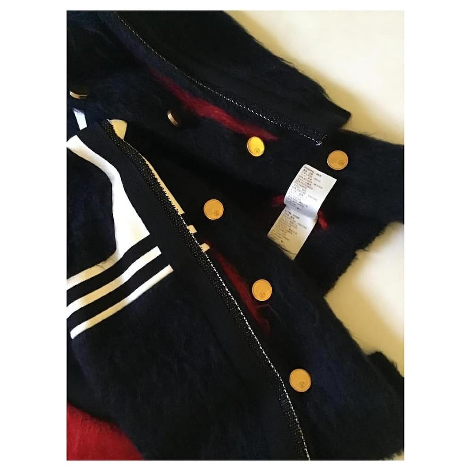Louis Vuitton Jacket Coat Black Red Wool Mohair ref.613554 - Joli Closet