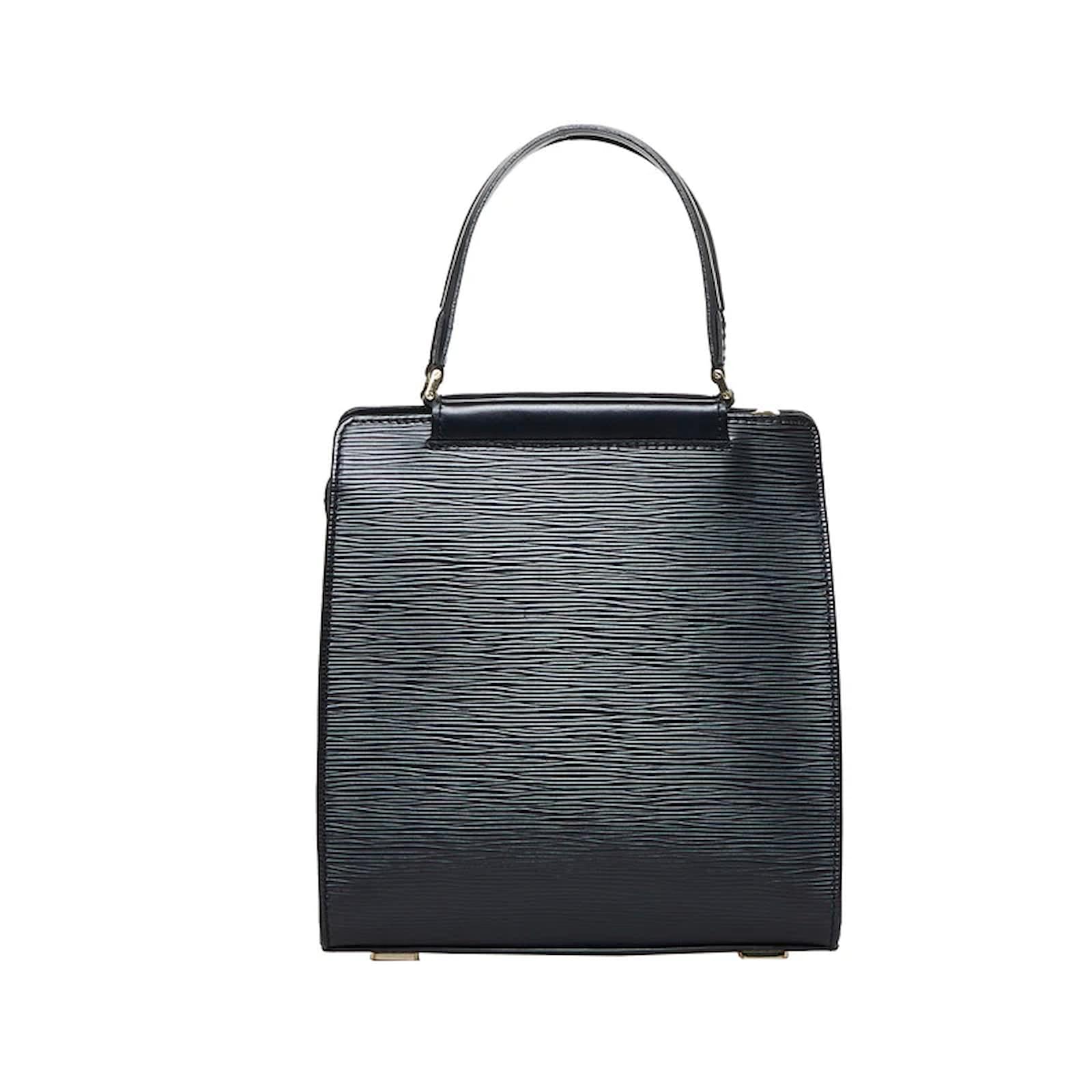 bolso de mano louis vuitton figari en cuero epi negro